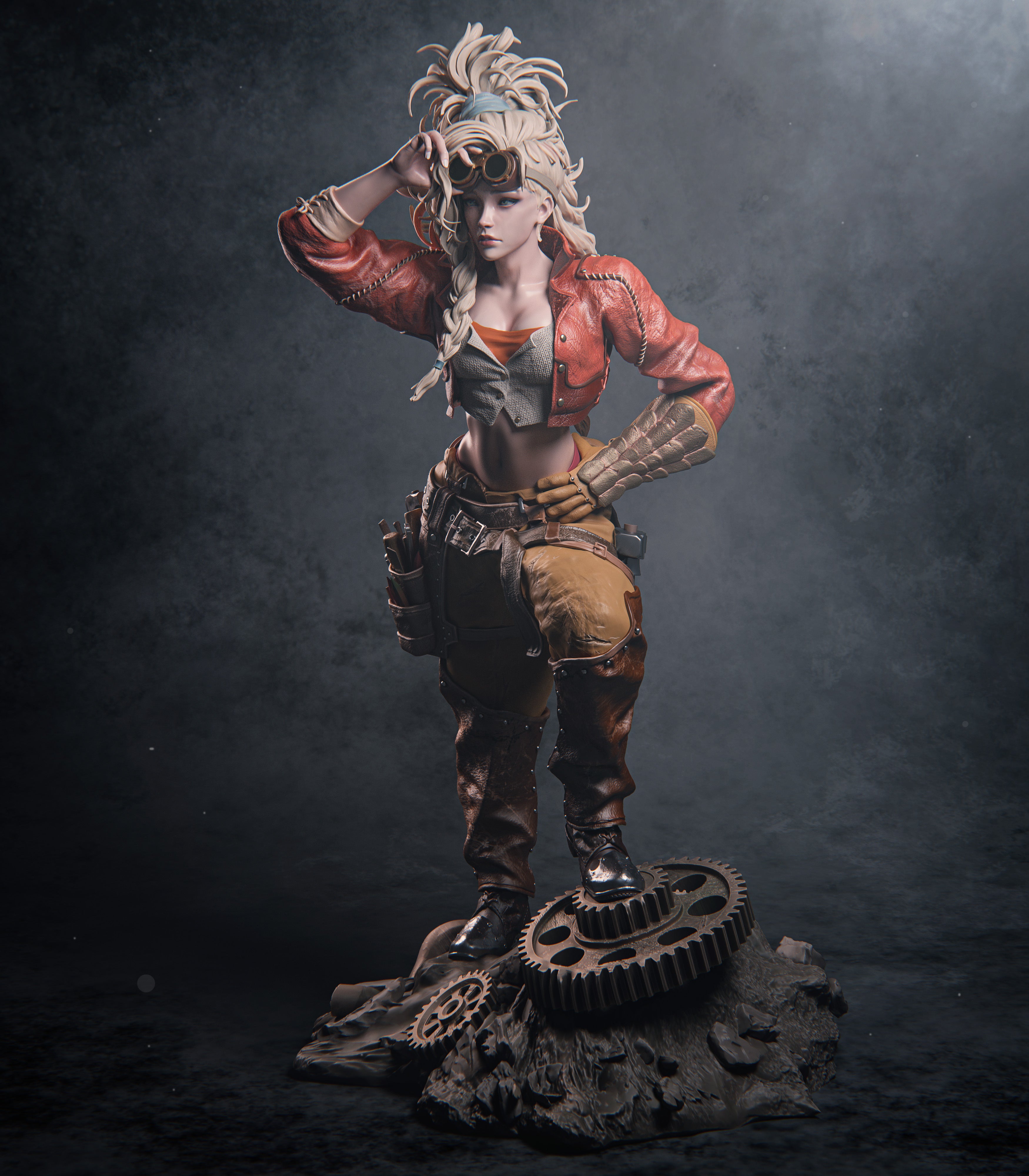 The Wild Huntress | Maximum Detailed 12K 3D printed figure