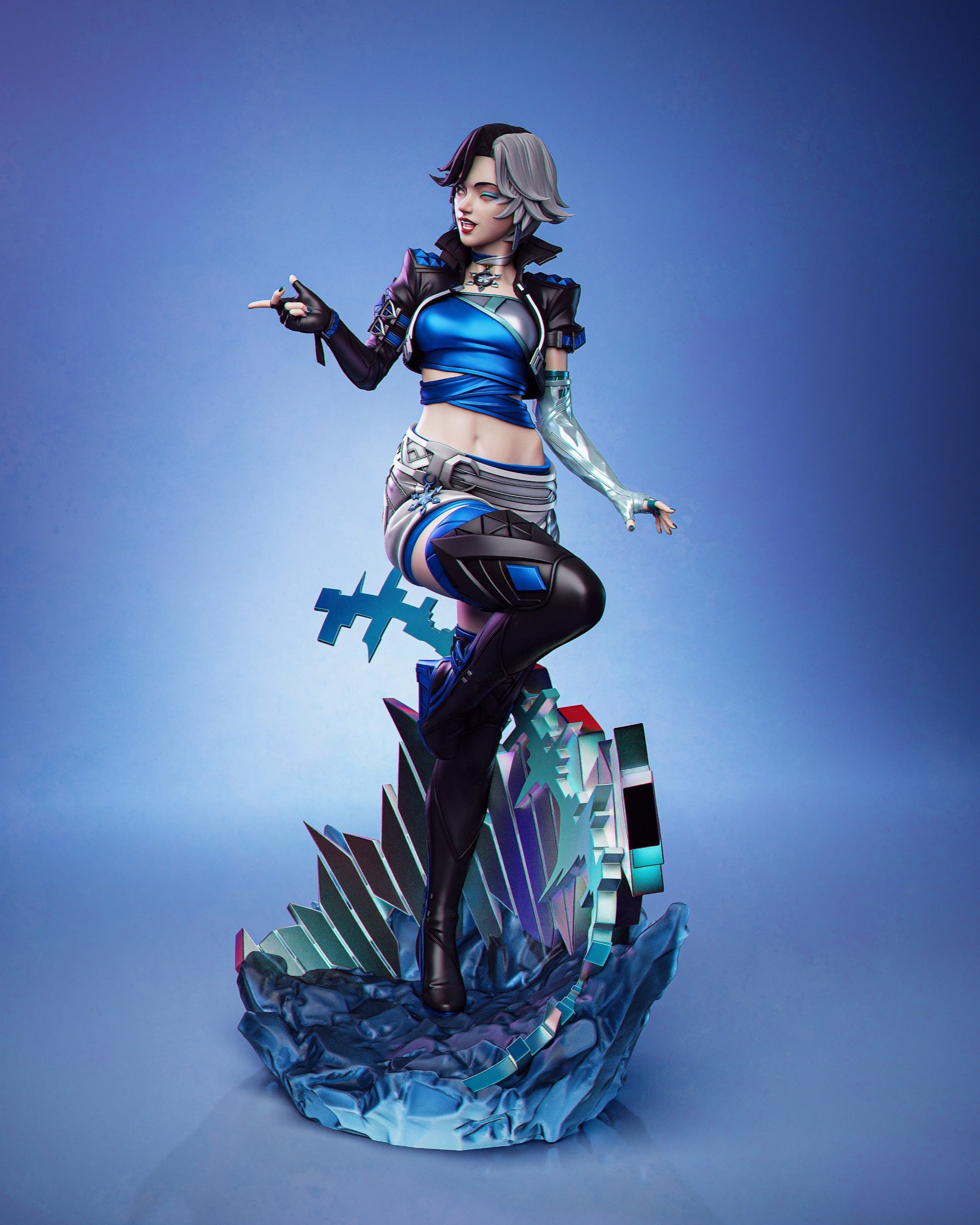 The Frozen Idol | Maximum Detailed 12K 3D printed figure