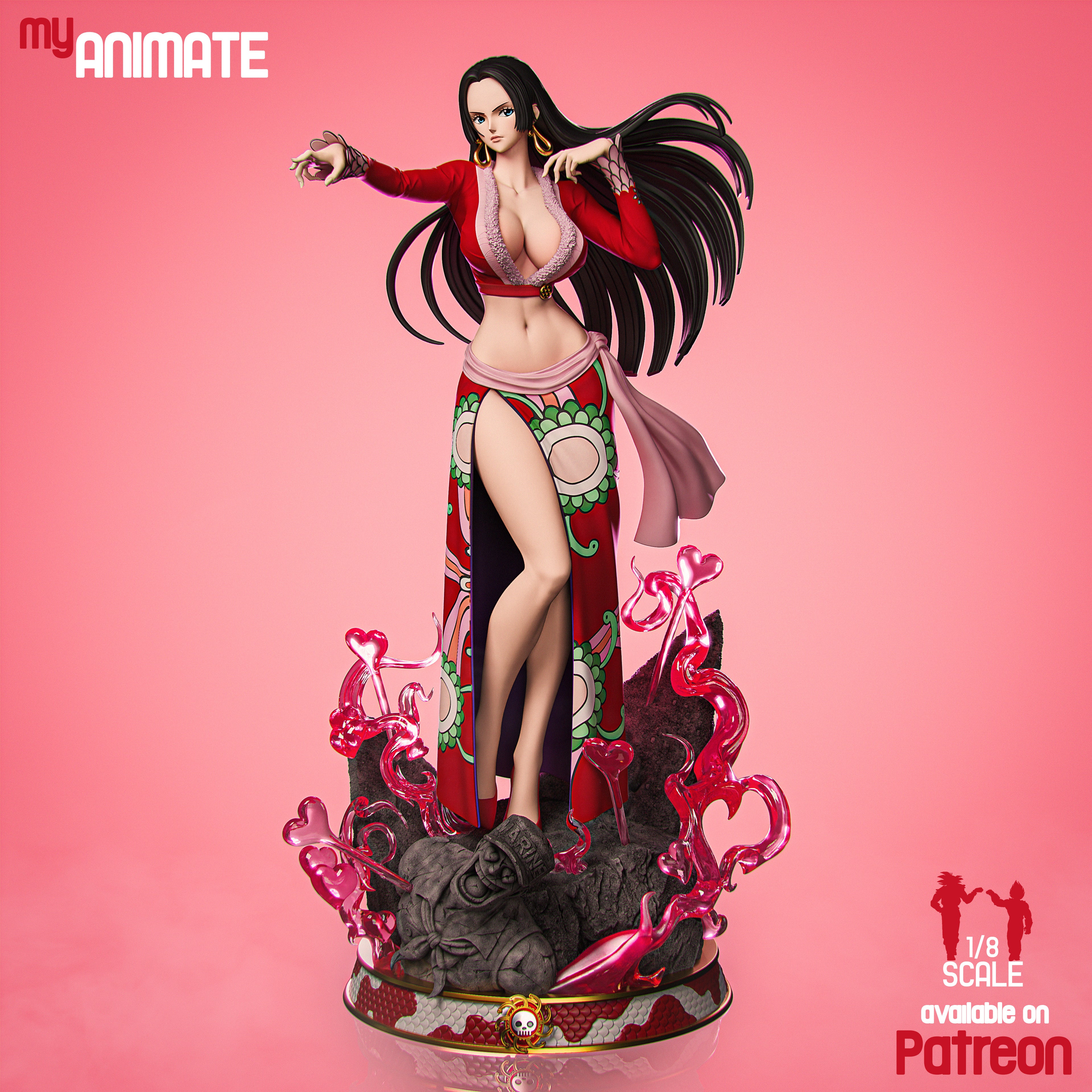 The Pirate Empress | Maximum Detailed 12K 3D Printed Figure