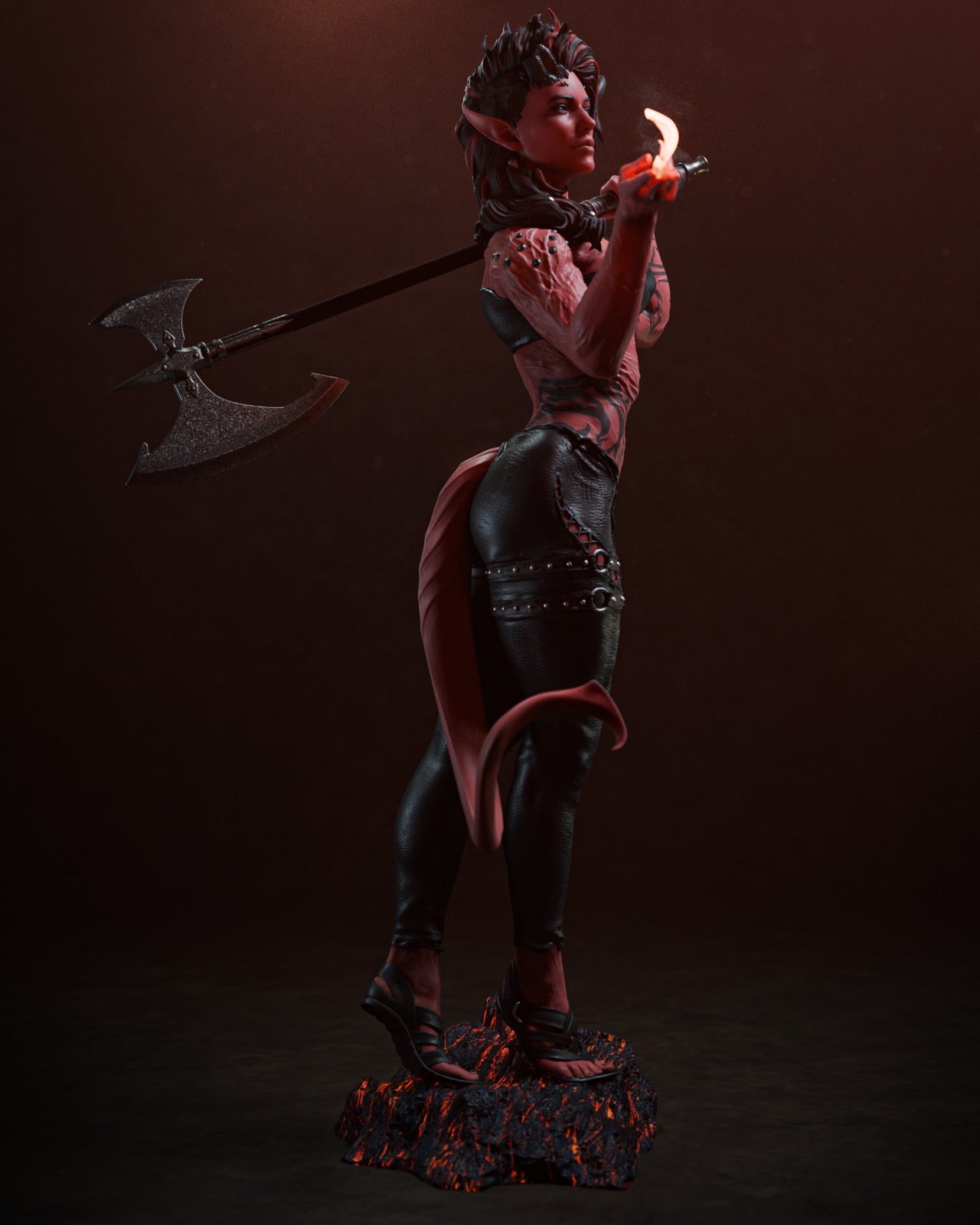 Burning Devil Karlach | Maximum Detailed 12K 3D printed figure