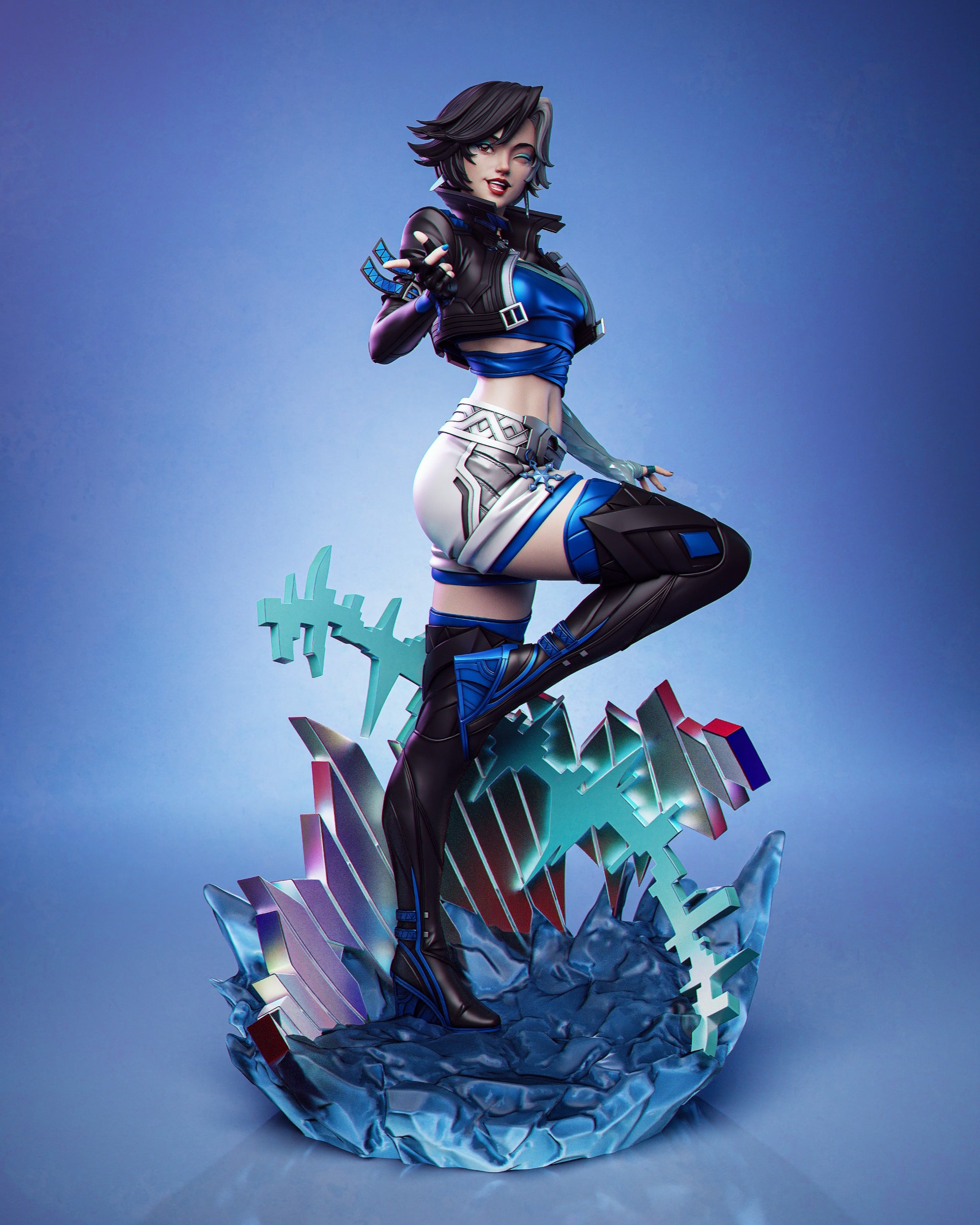 The Frozen Idol | Maximum Detailed 12K 3D printed figure