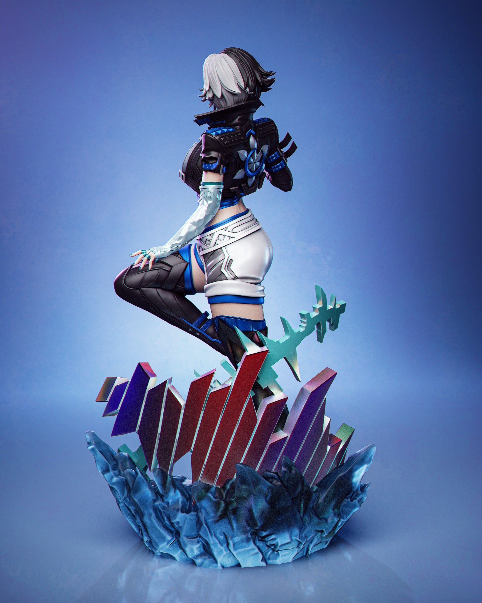 The Frozen Idol | Maximum Detailed 12K 3D printed figure