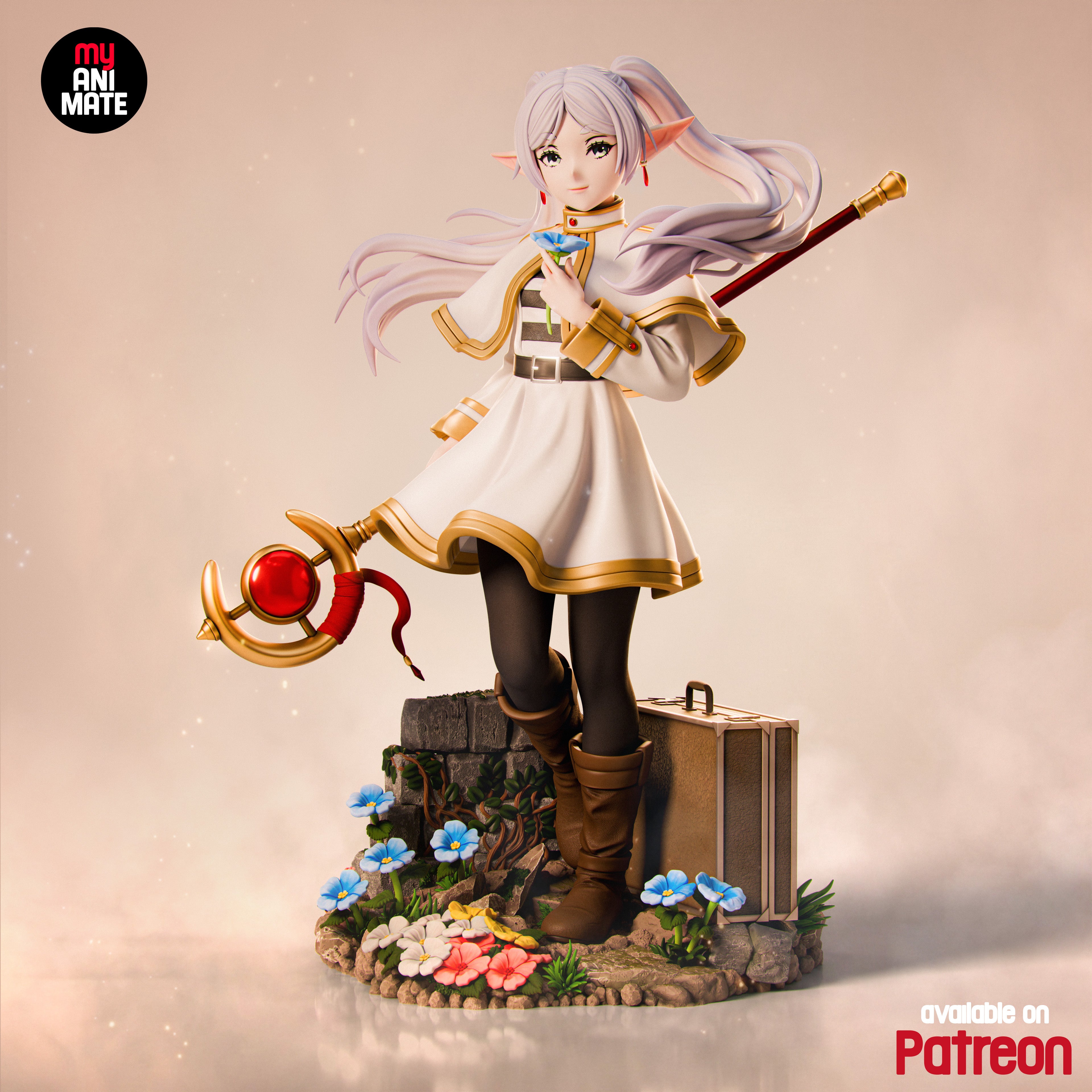 Ancient Elven Mage | Maximum Detailed 12K 3D printed figure