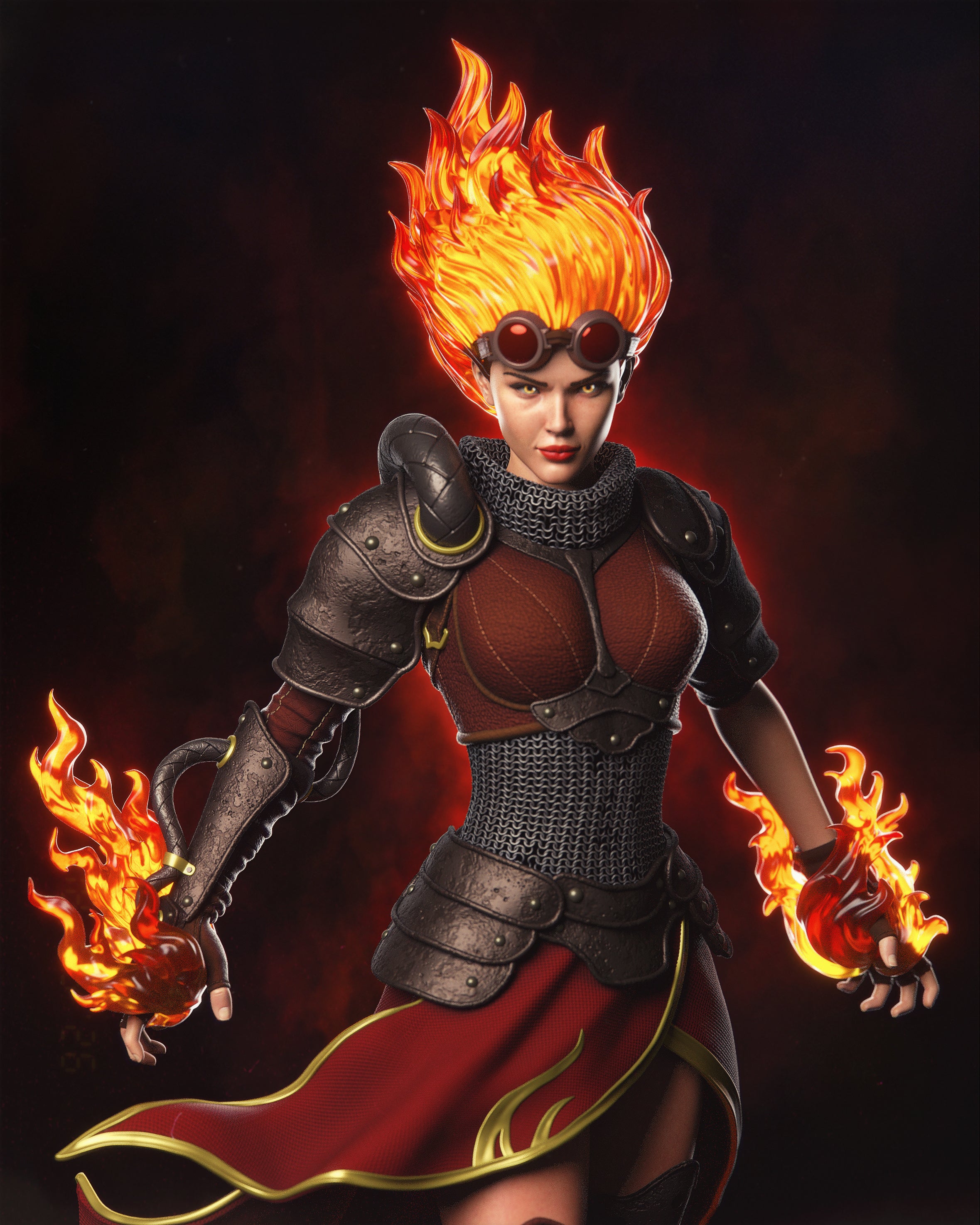 The Pyromancer Statue