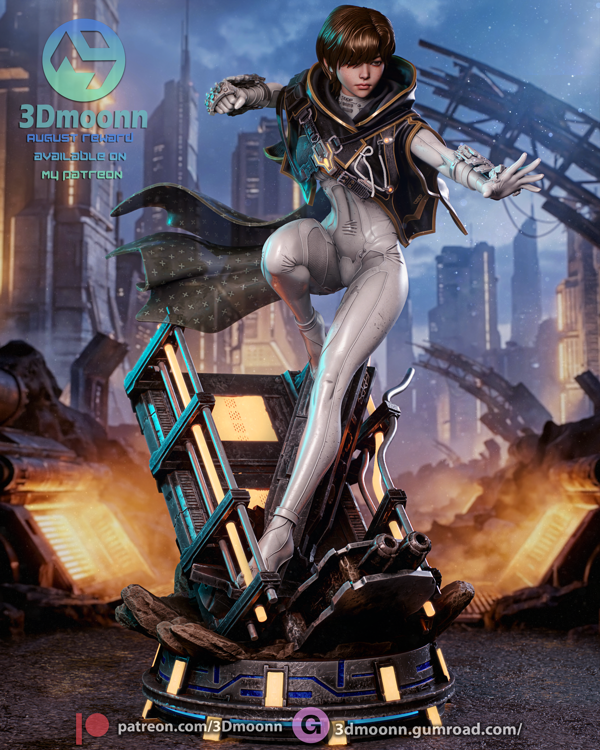 Blood Rain Evie Statue