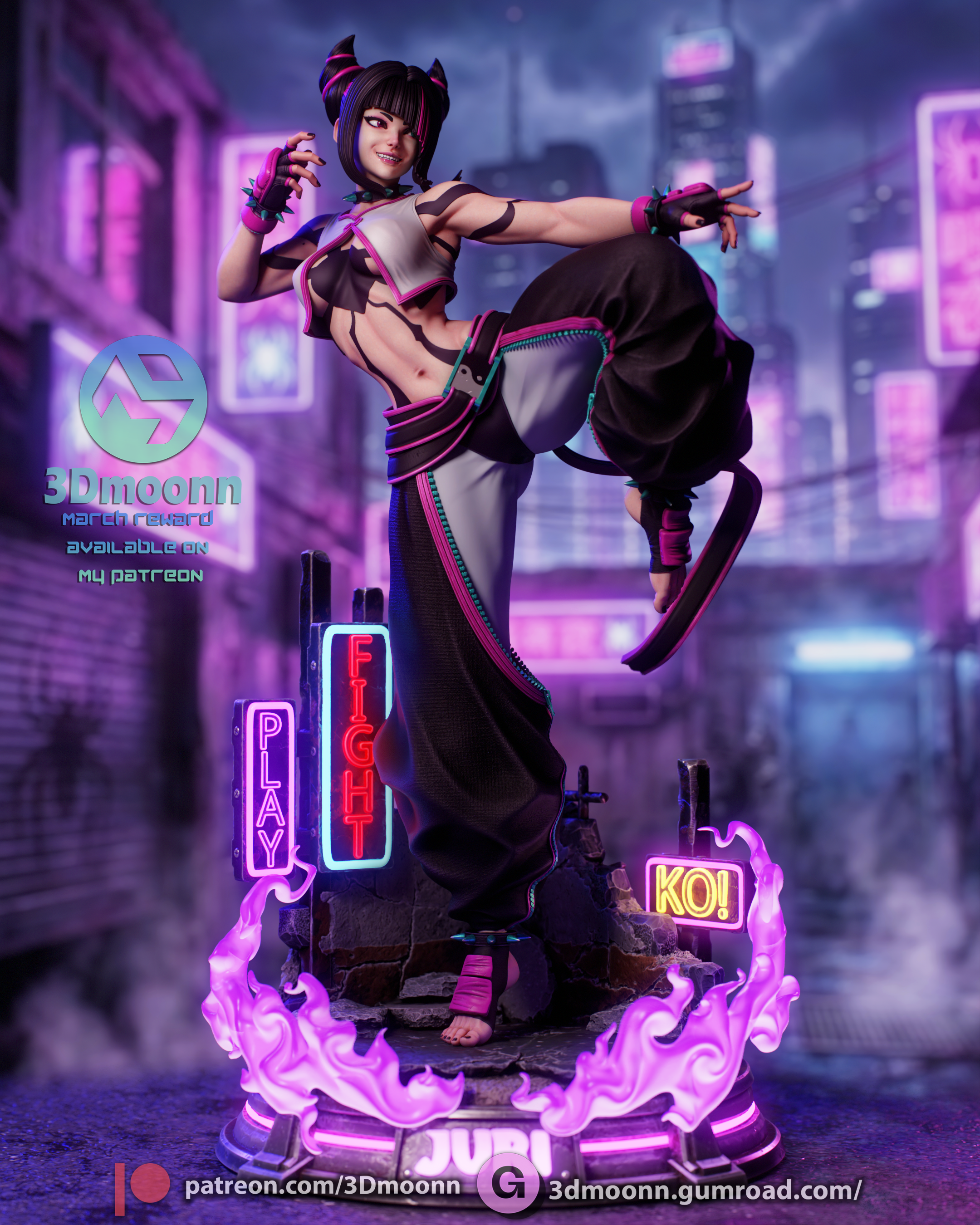 The Neon Viper Statue