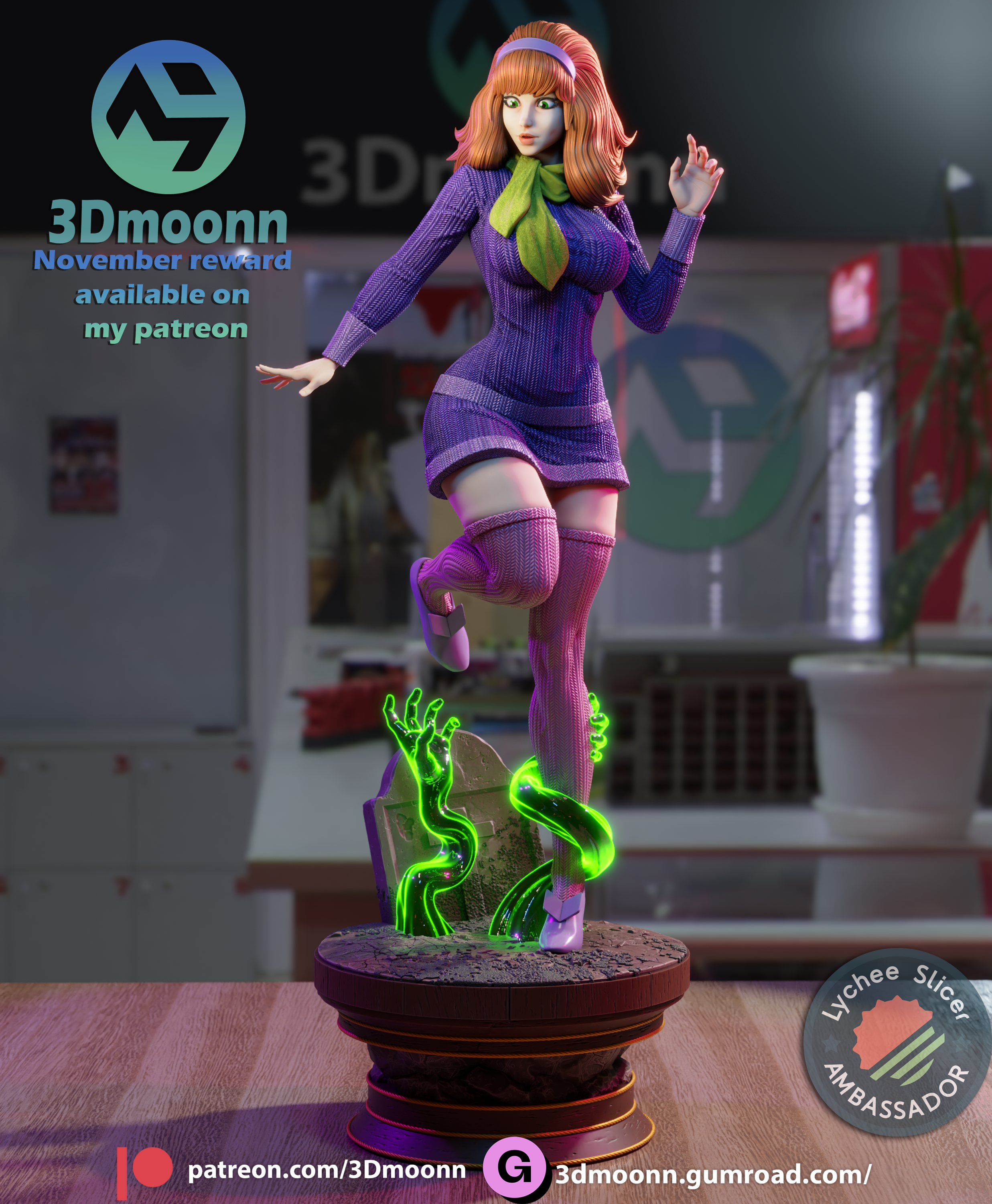 The Glamorous Sleuth | Maximum Detailed 12K 3D printed figure