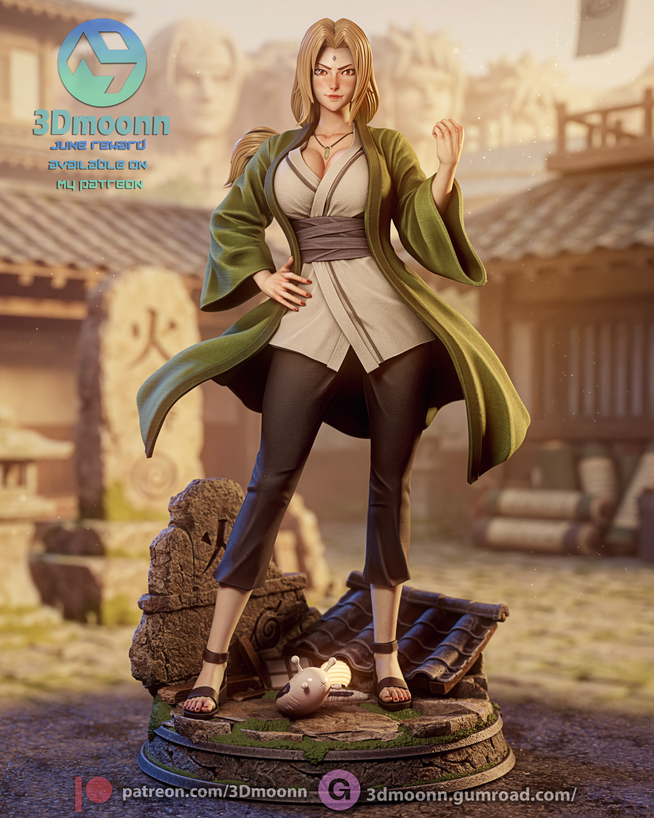 The Fifth Hokage Statue