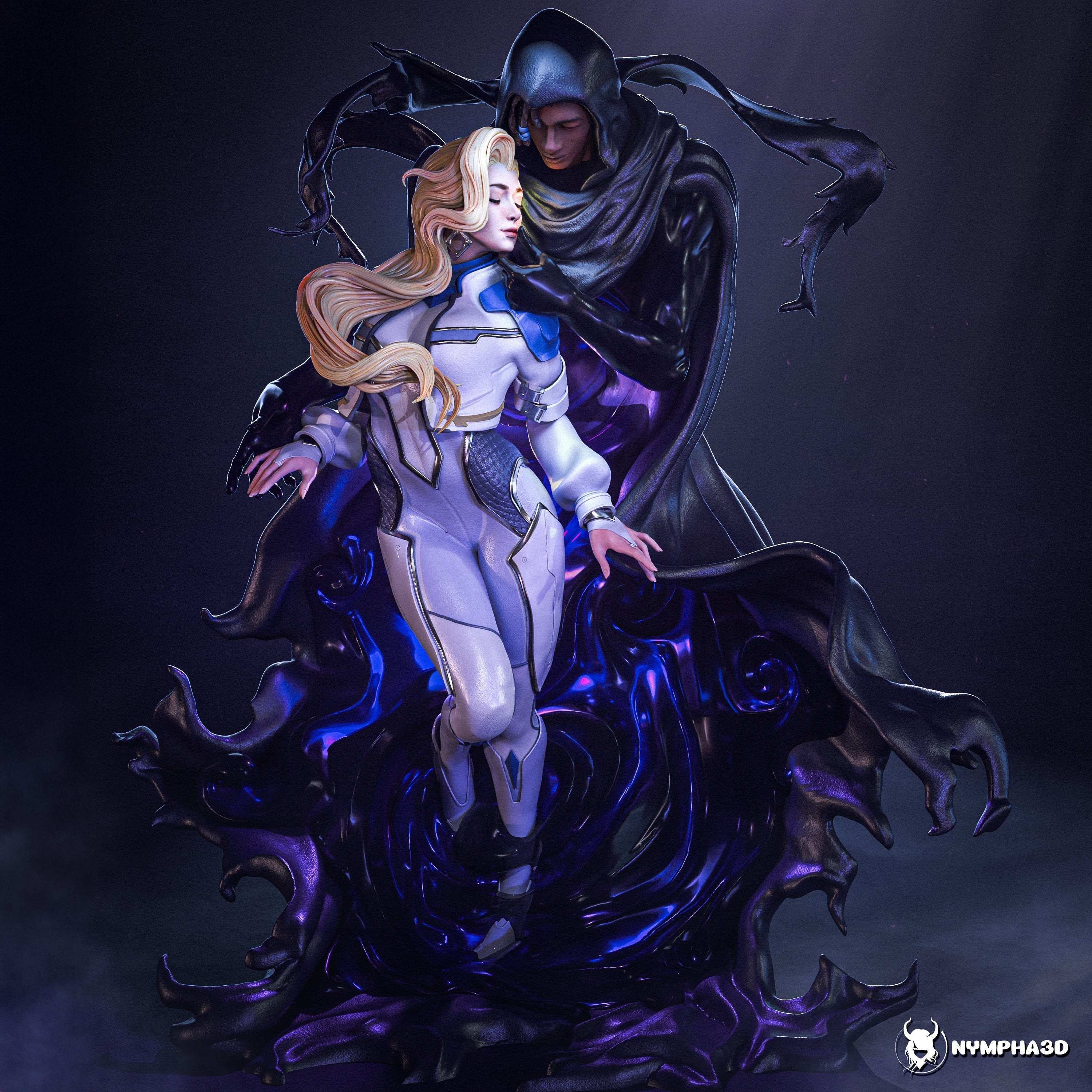 Light & Dark Statue