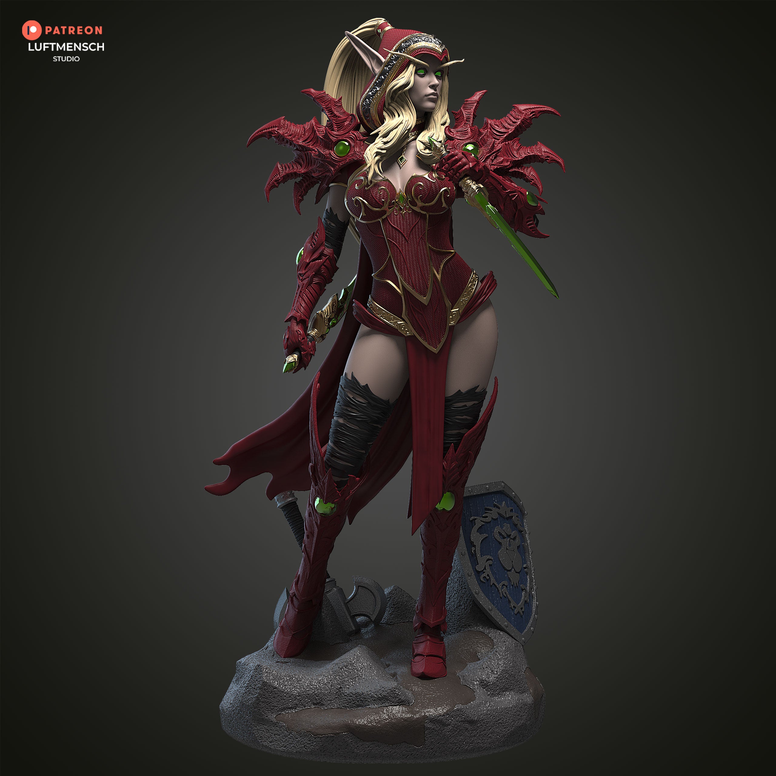 Blood Elf Assassin | Maximum Detailed 12K 3D printed figure