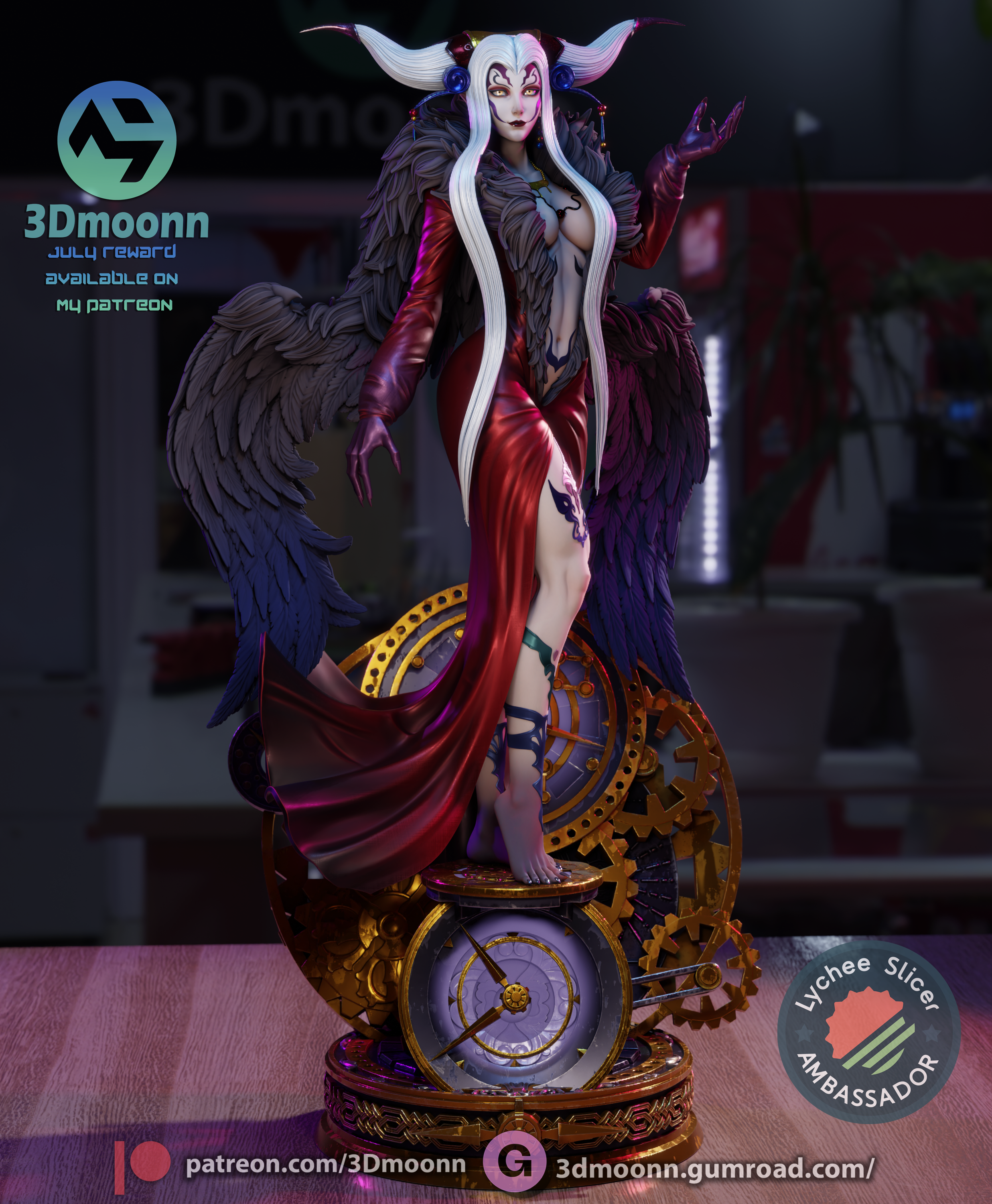 The Timebound Queen | Maximum Detailed 12K 3D printed figure