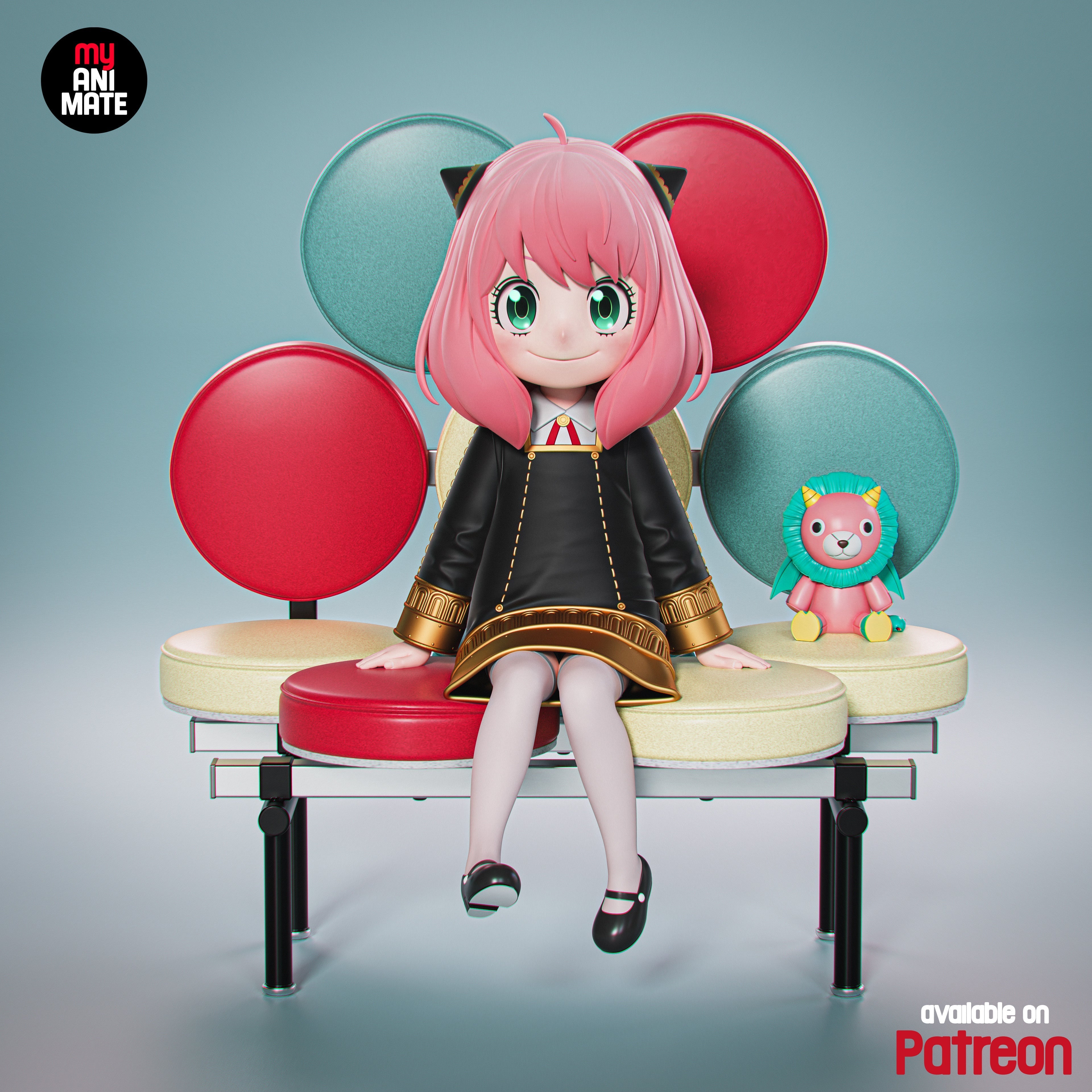 Pink Mischief Statue