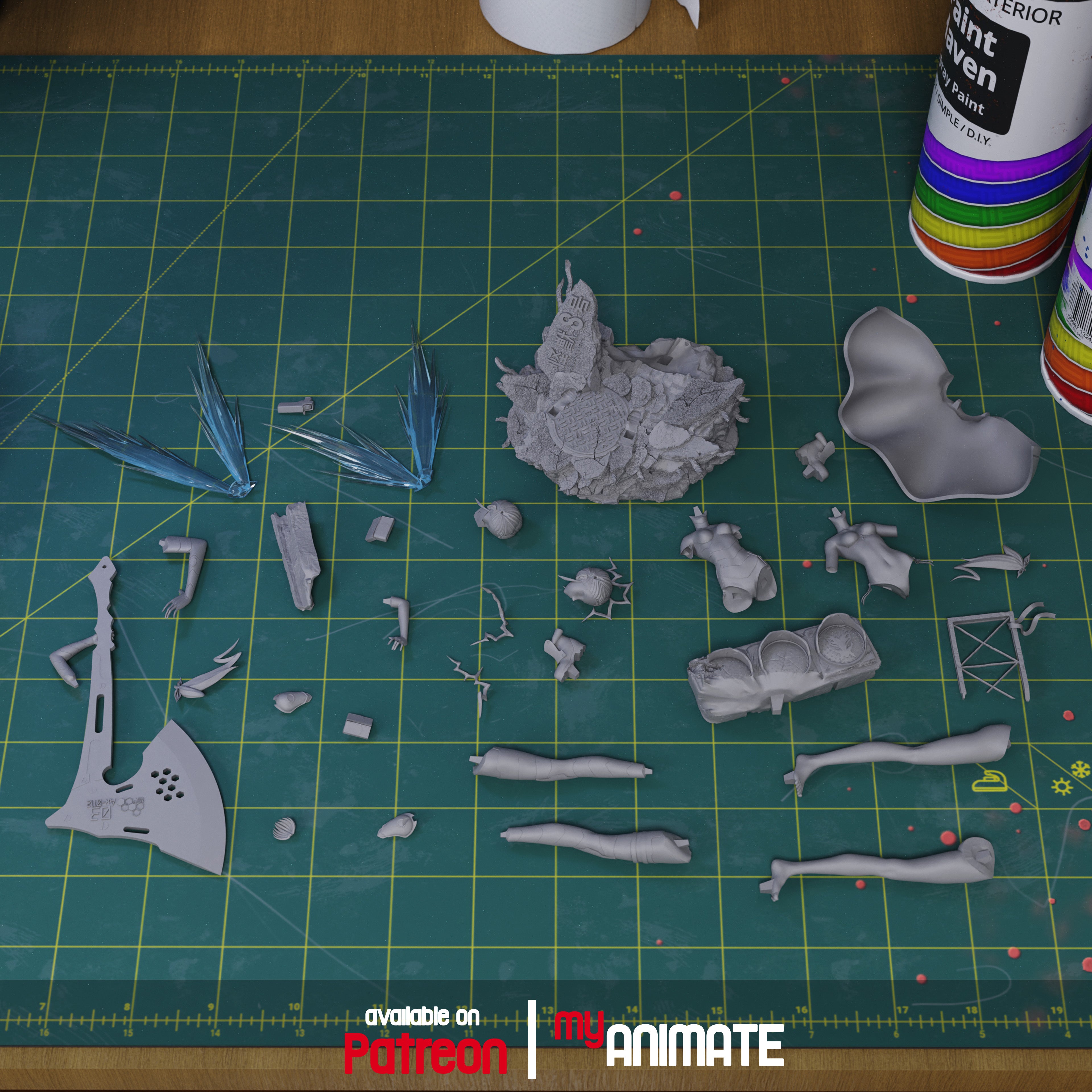 The Winged Prodigy | Maximum Detailed 12K 3D Printed Figure