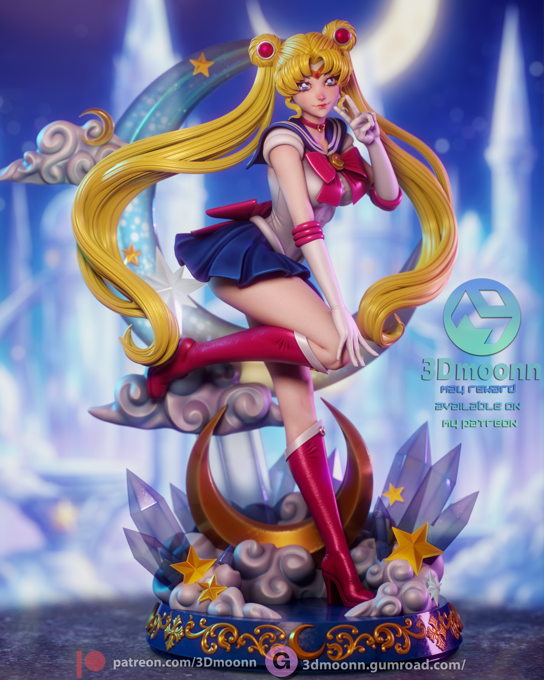 Princess of the Moon Statue