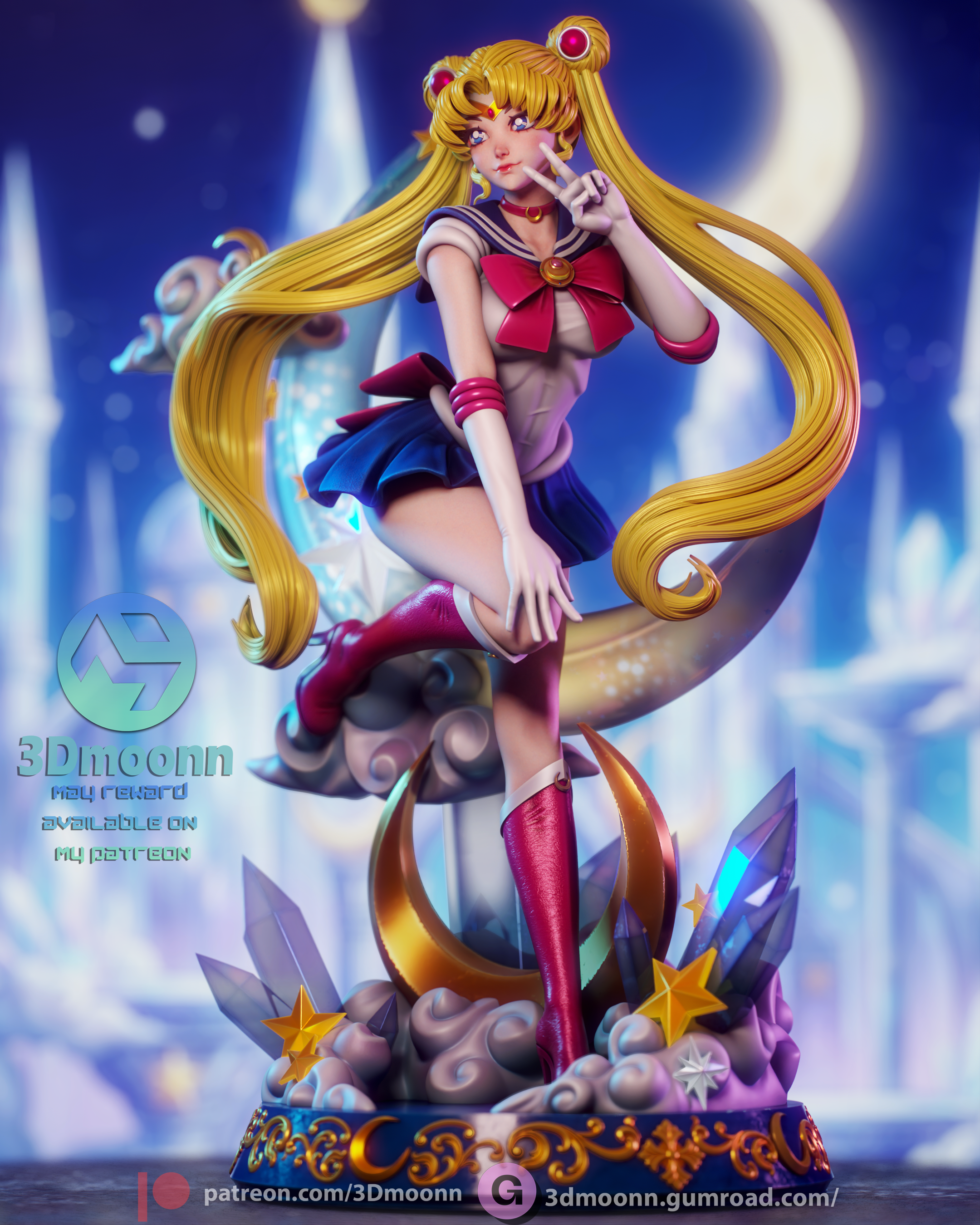 Princess of the Moon Statue