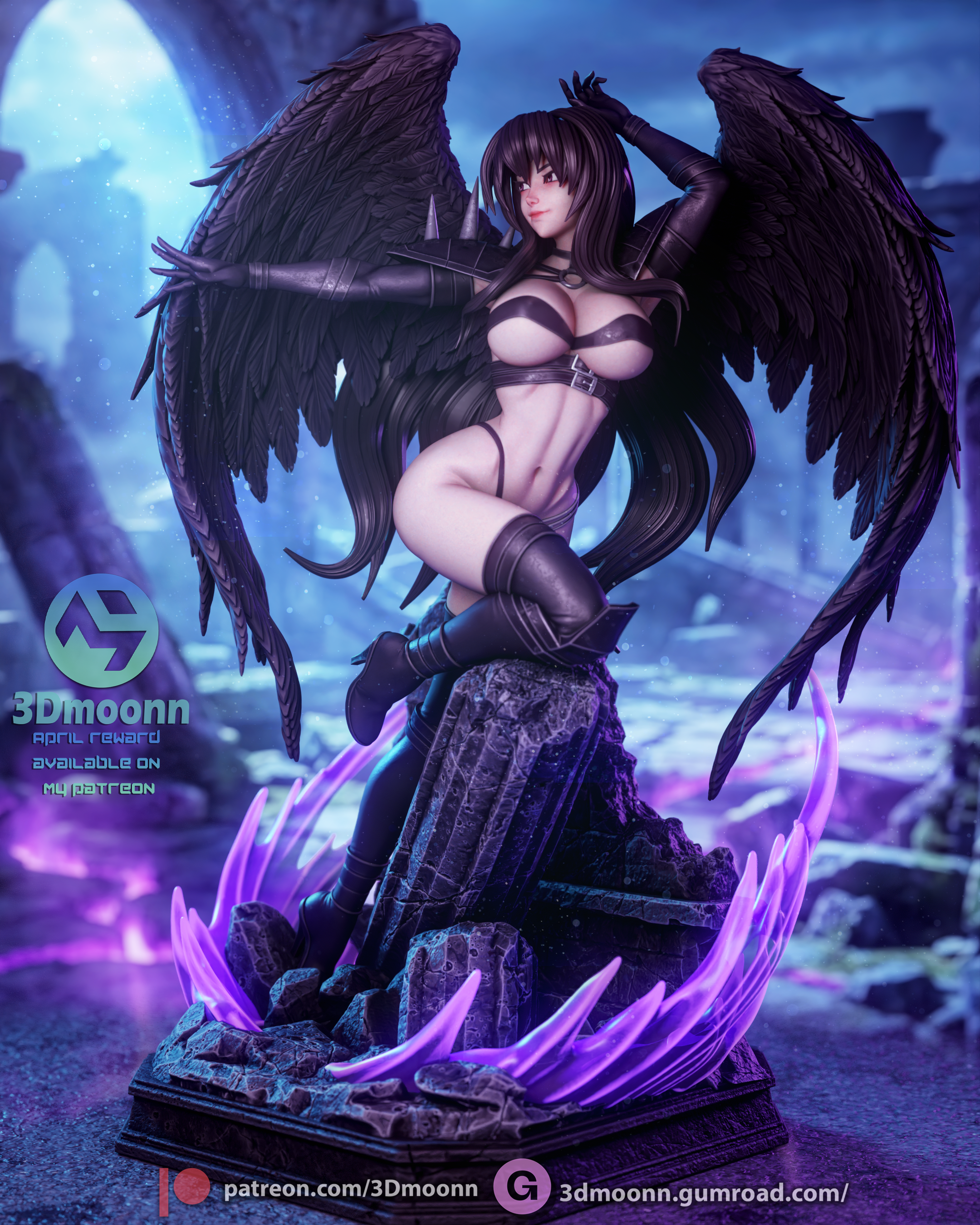 The Fallen Angel Statue