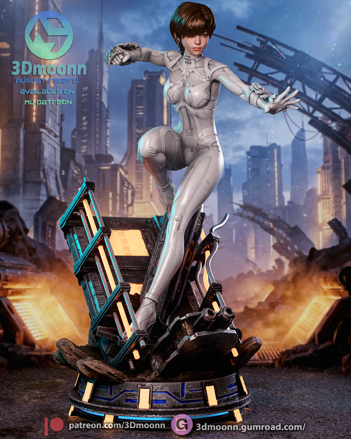 Blood Rain Evie Statue
