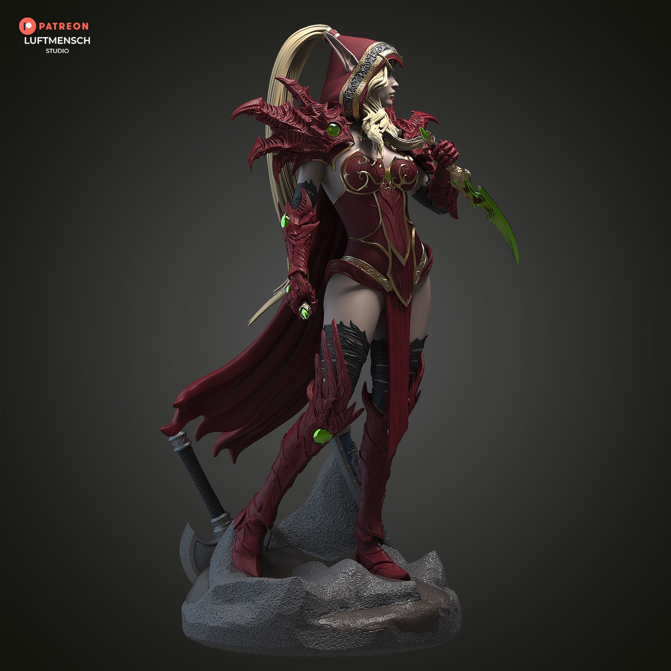 Blood Elf Assassin | Maximum Detailed 12K 3D printed figure