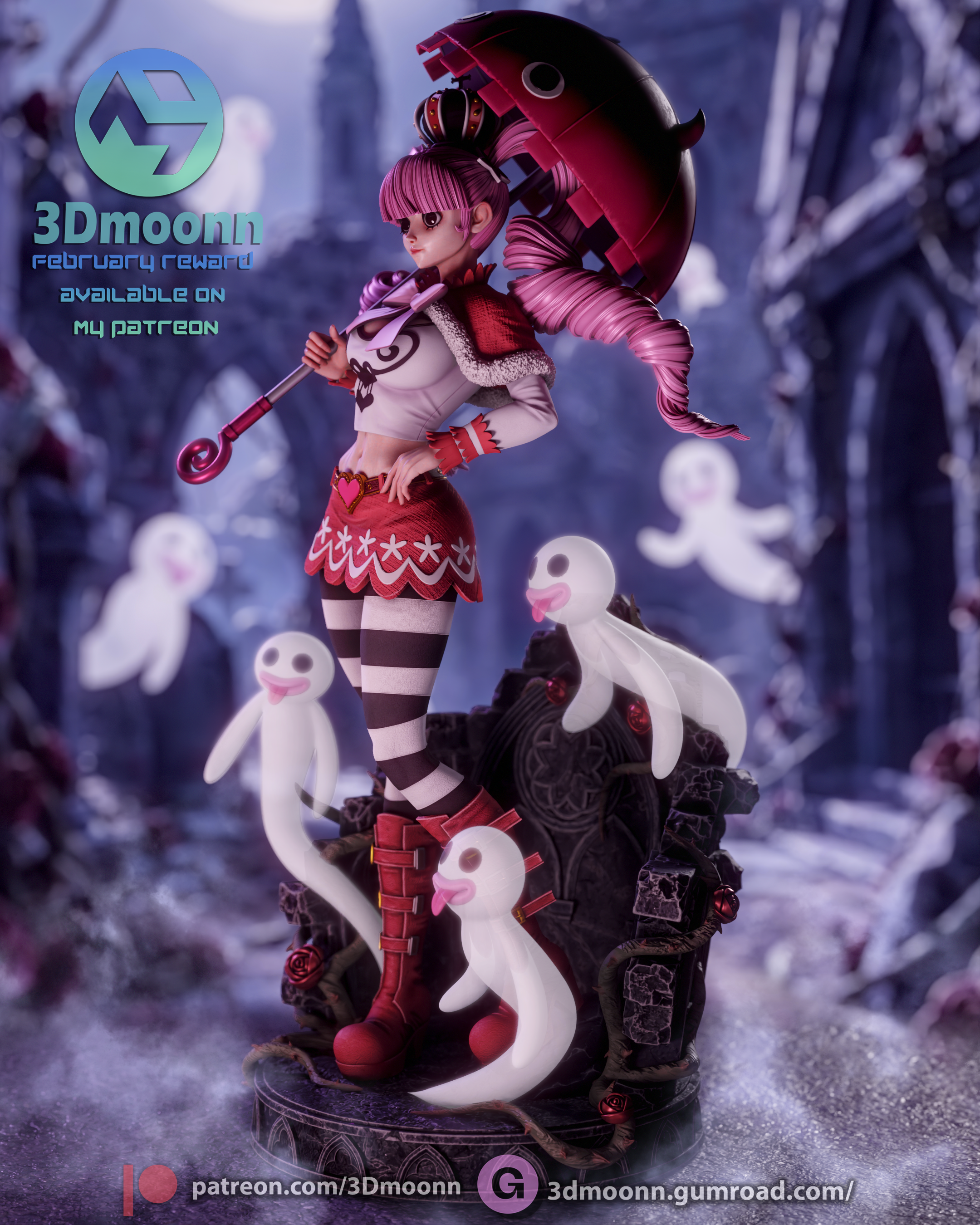 Hollow-Hollow Princess | Maximum Detailed 12K 3D printed figure