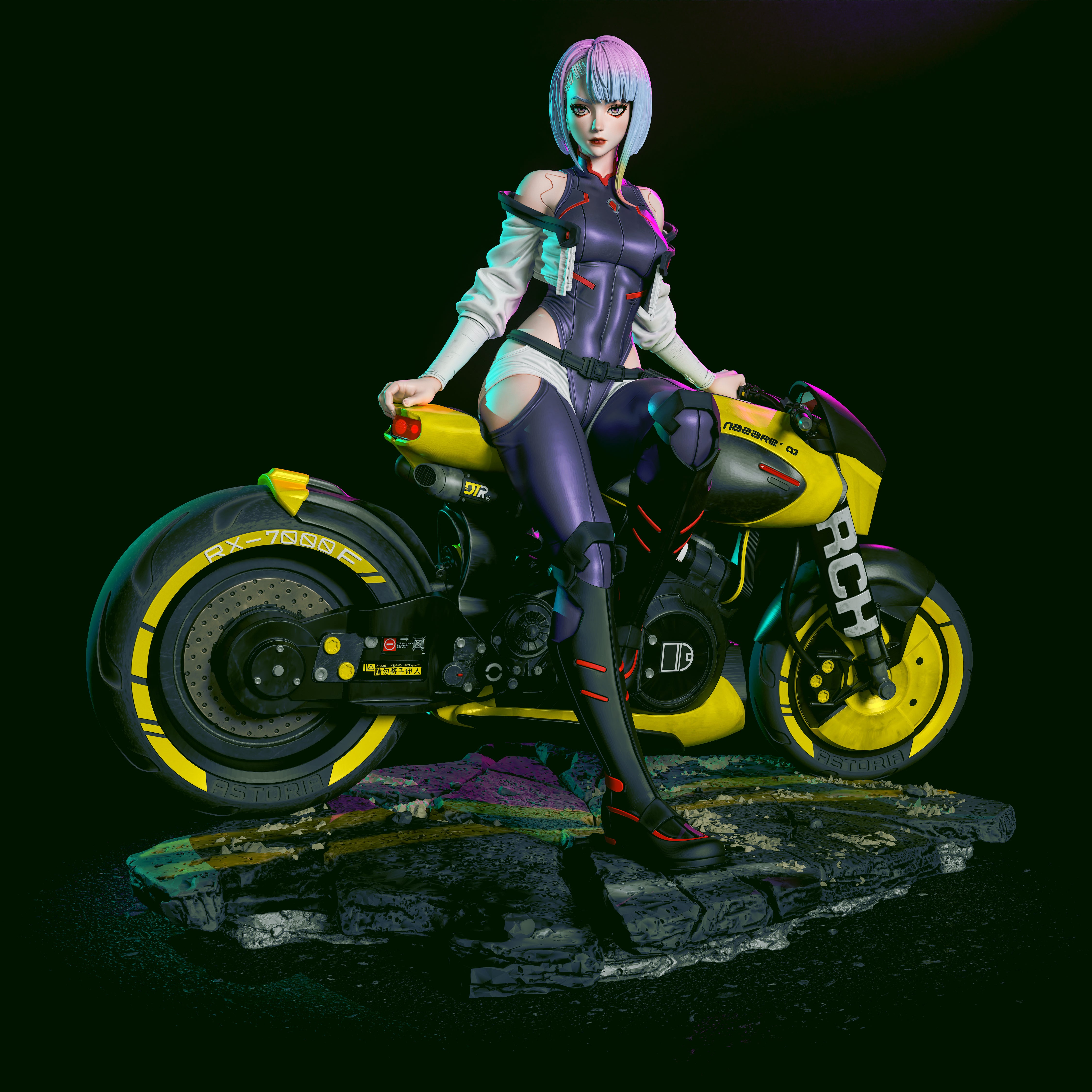 The Netrunner Statue
