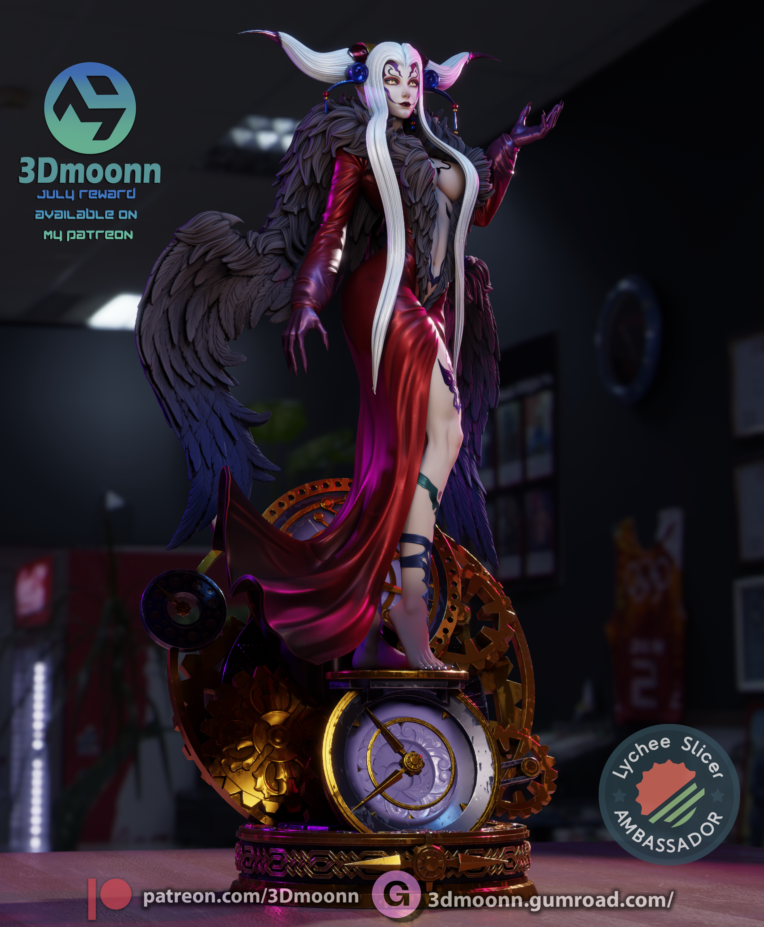 The Timebound Queen | Maximum Detailed 12K 3D printed figure