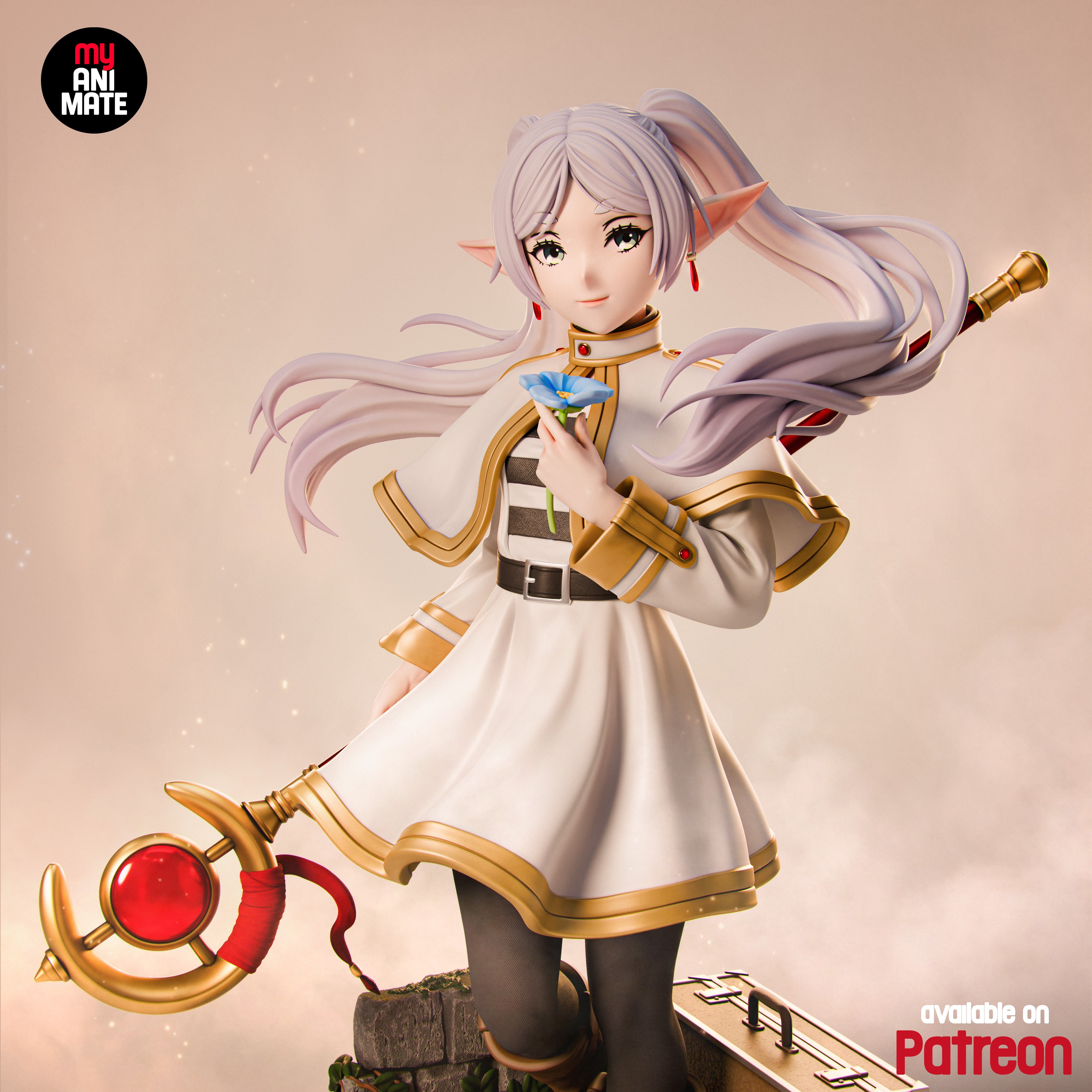 Ancient Elven Mage | Maximum Detailed 12K 3D printed figure