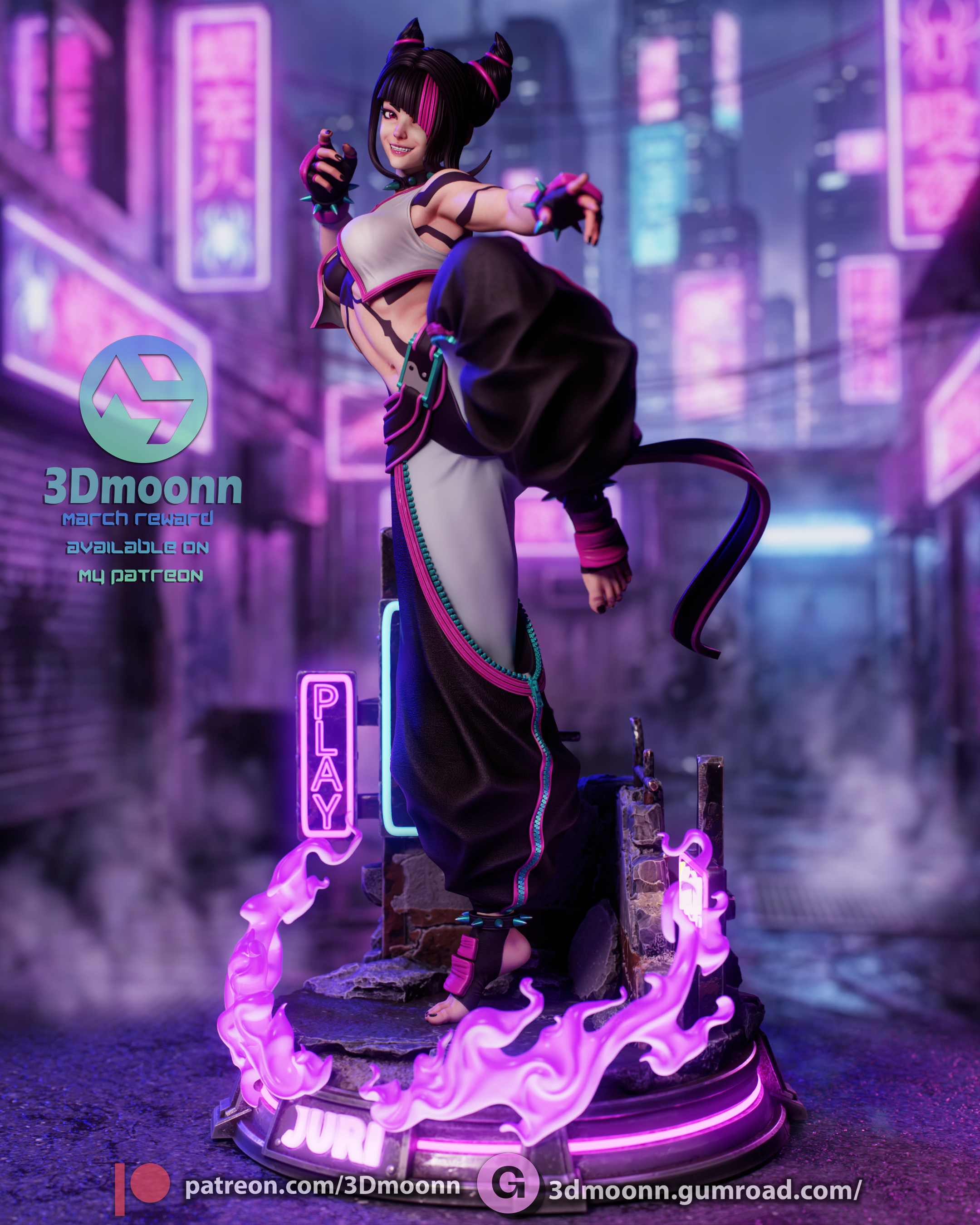 The Neon Viper Statue