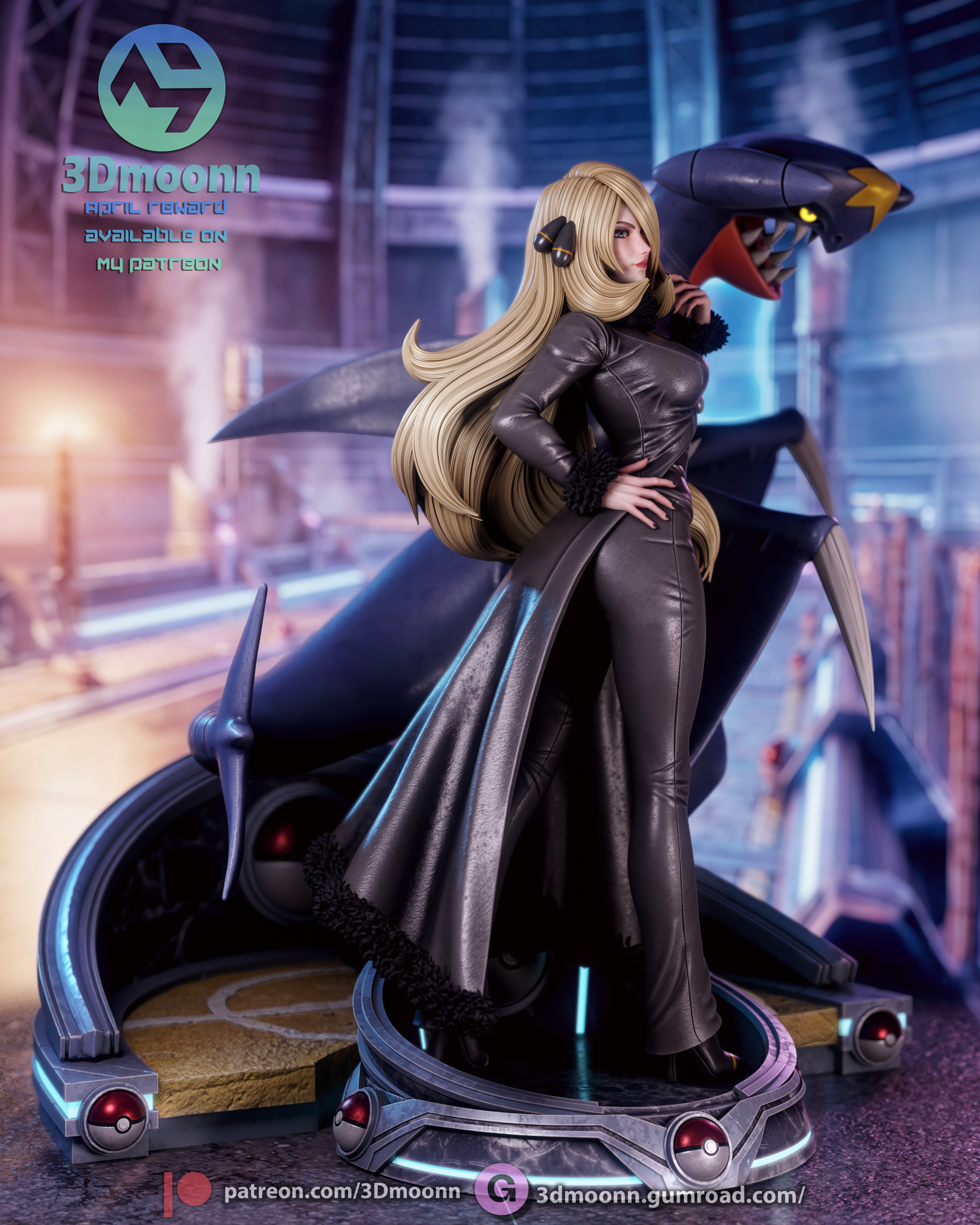 Champion of Sinnoh Statue