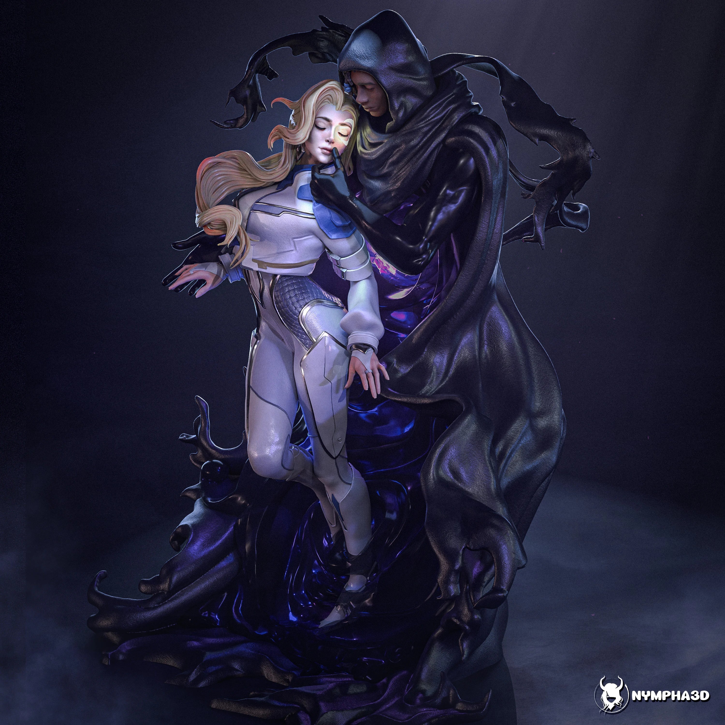 Light & Dark Statue