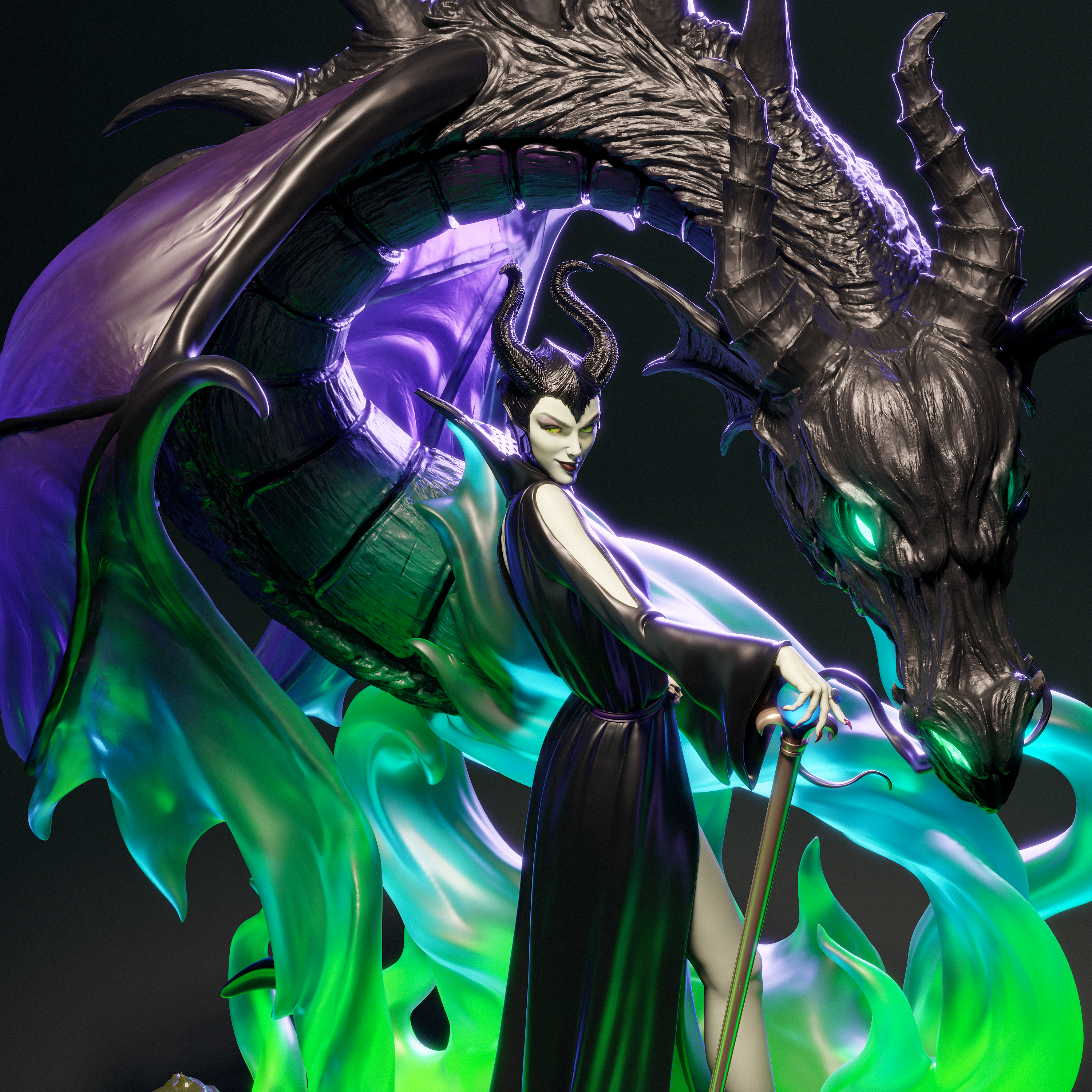 The Mistress of Evil | Maximum Detailed 12K 3D printed figure