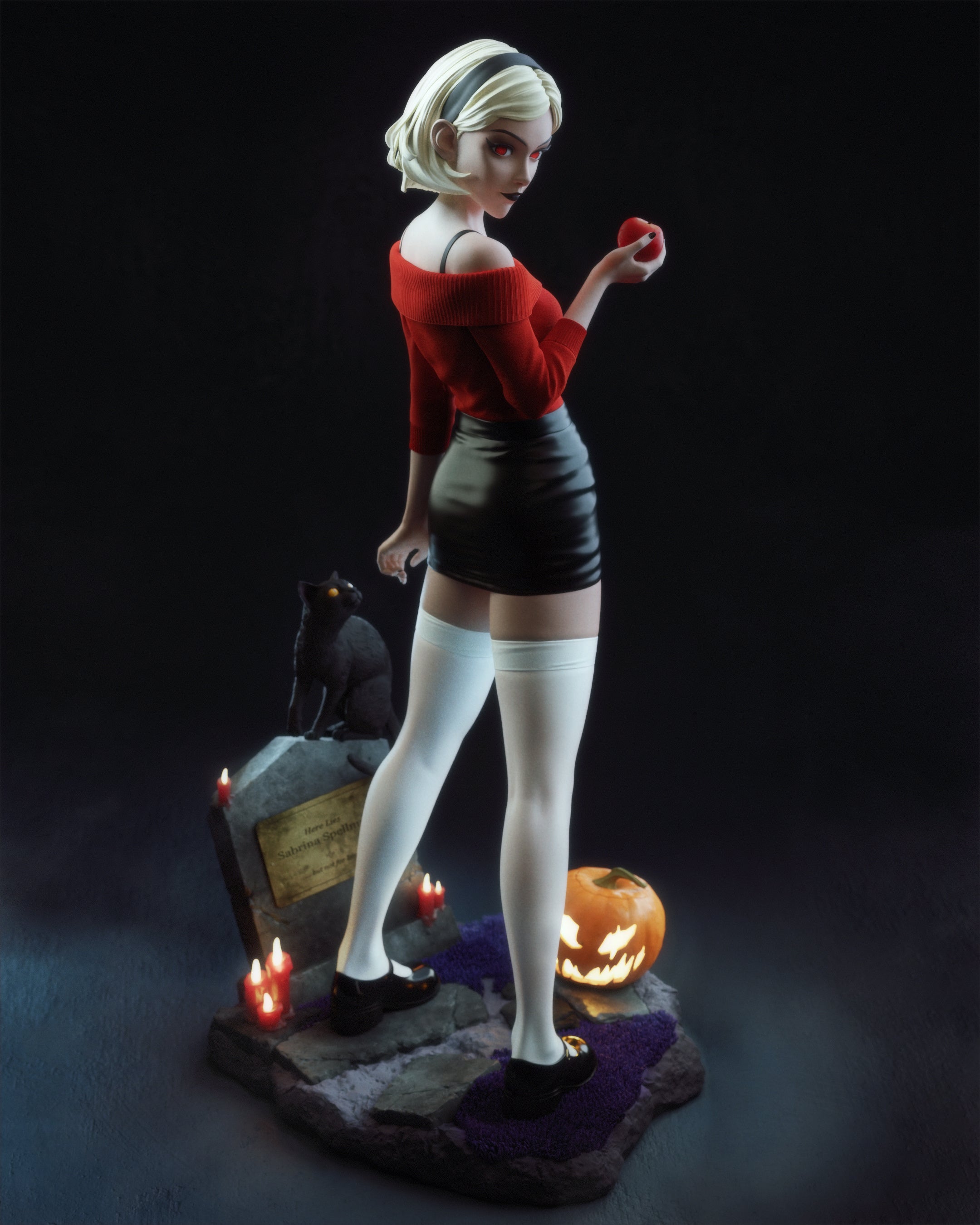 The Teenage Witch Statue