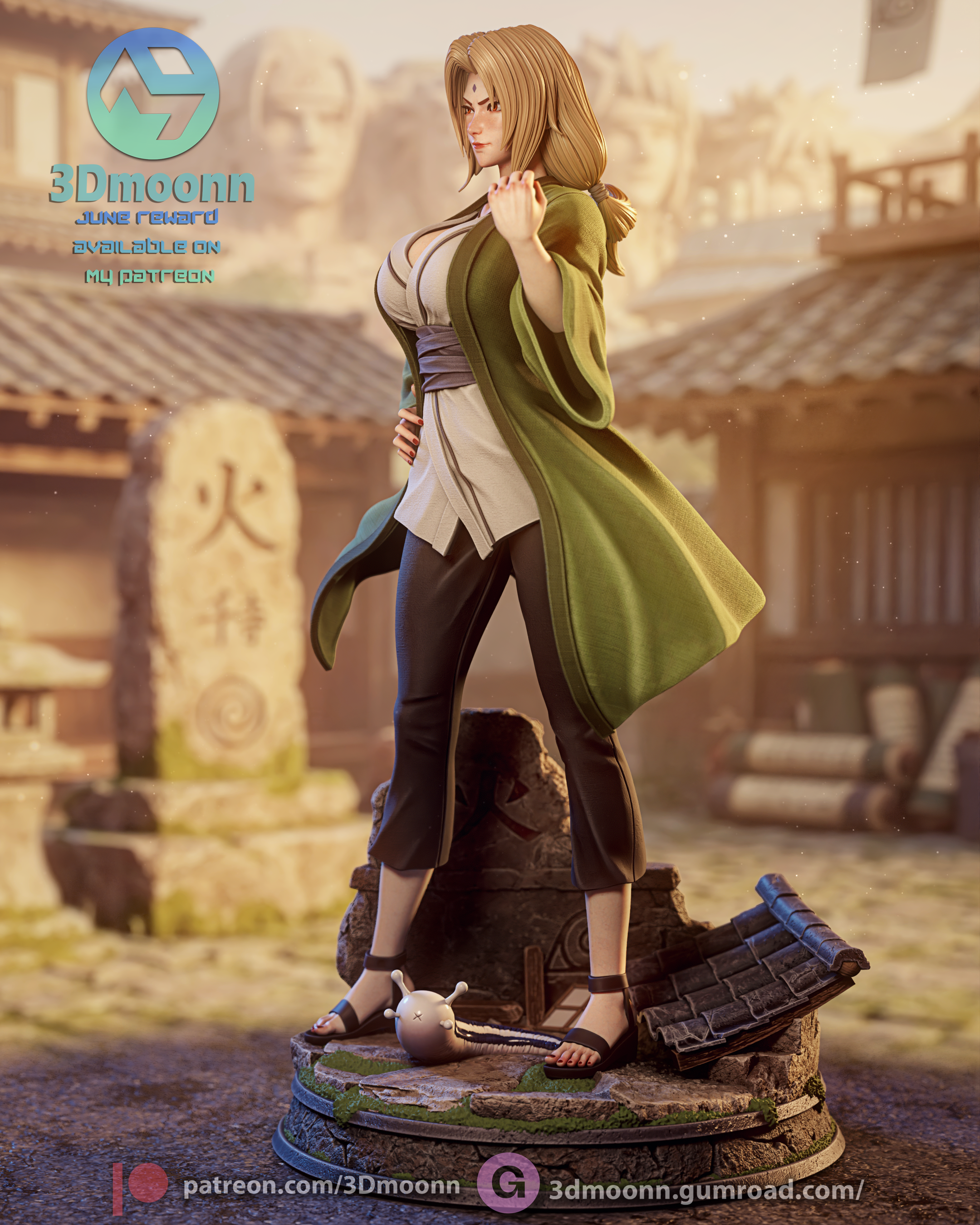 The Fifth Hokage Statue