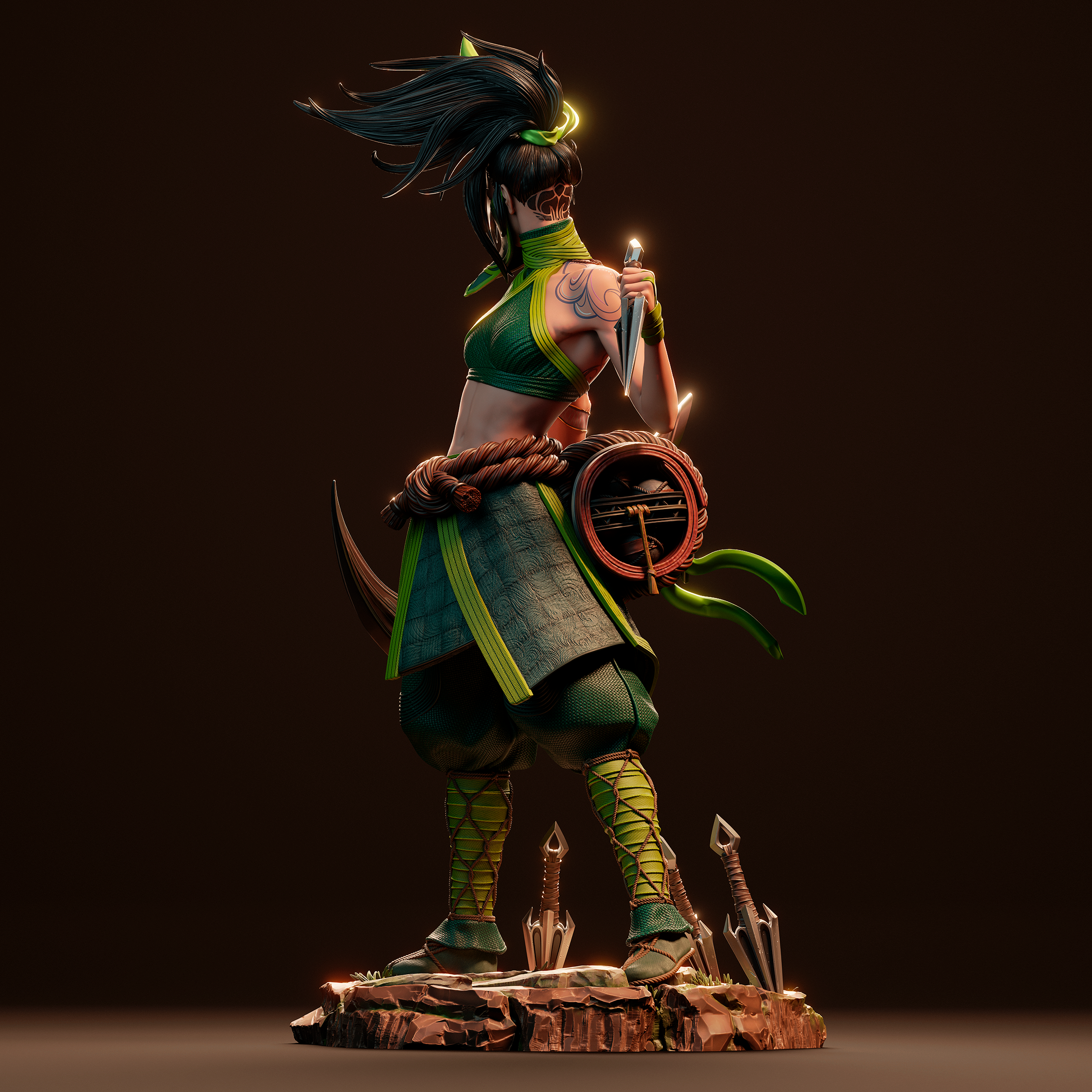 The Rogue Assassin | Maximum Detailed 12K 3D printed figure