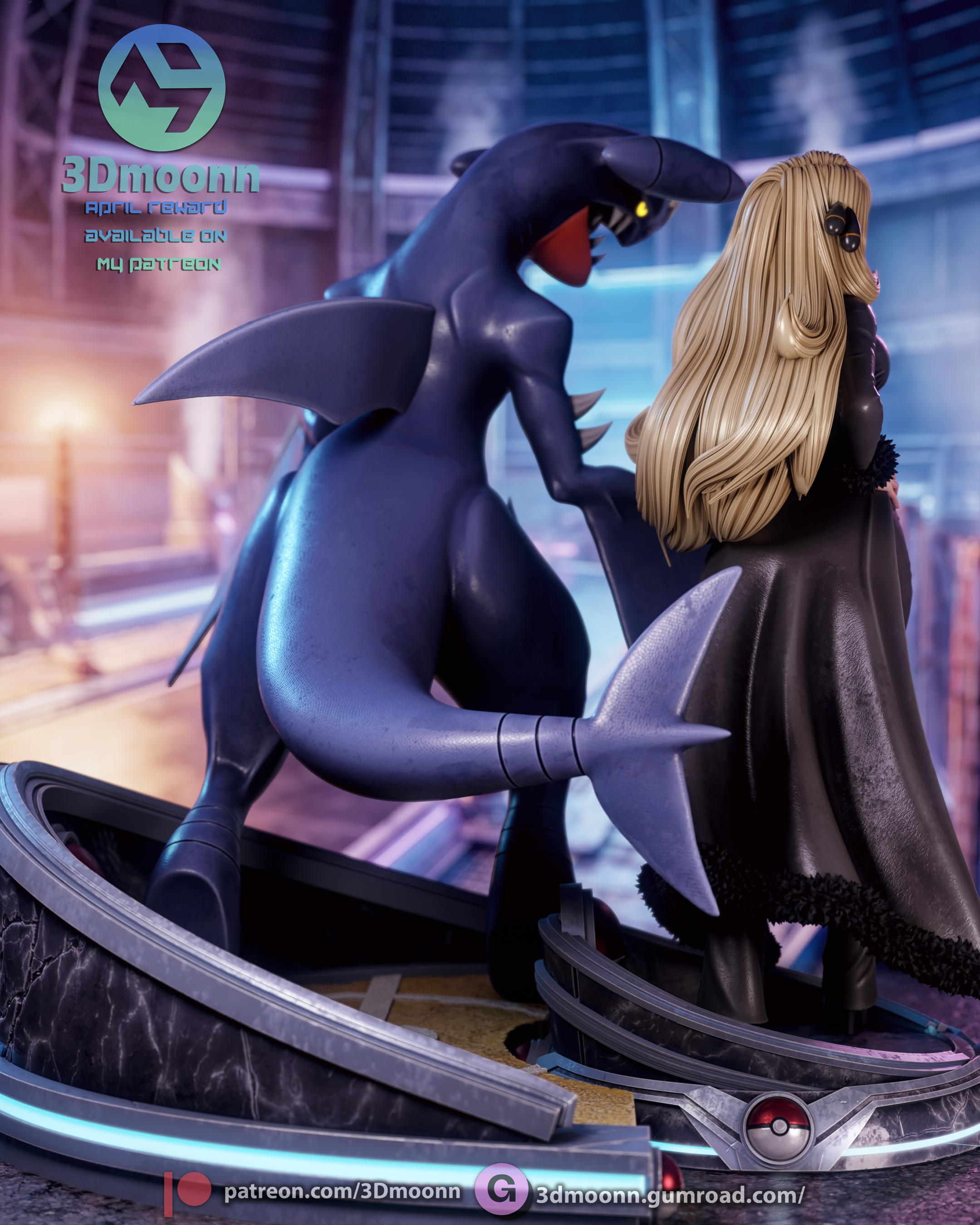 Champion of Sinnoh Statue