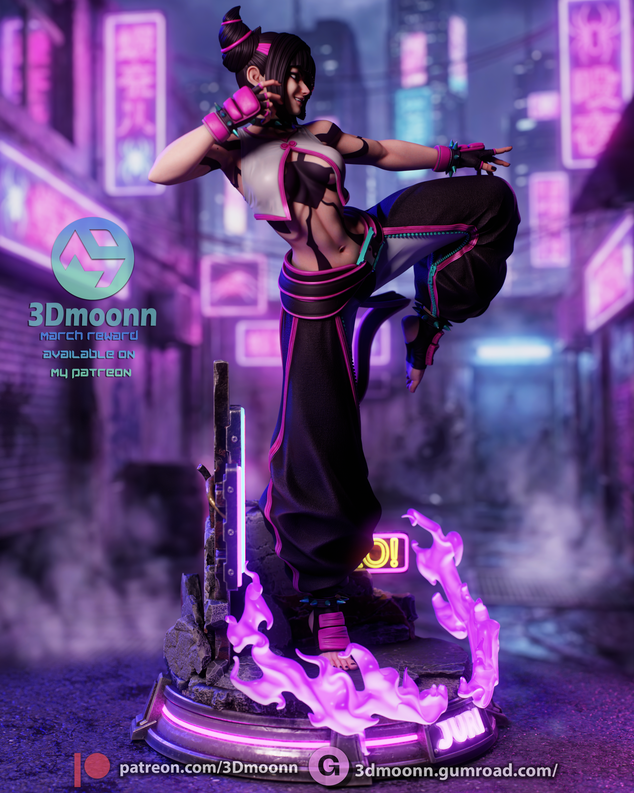 The Neon Viper Statue