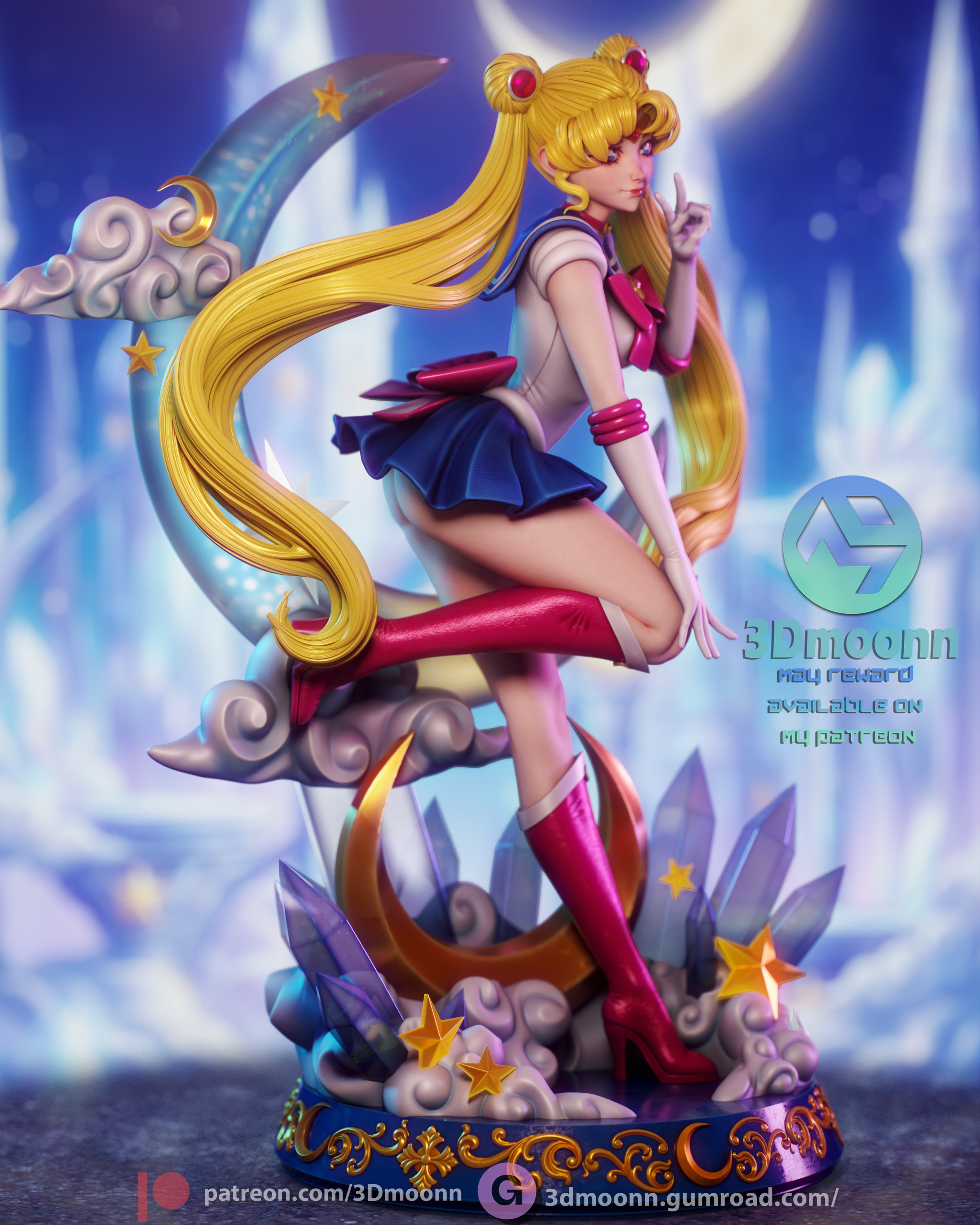 Princess of the Moon Statue