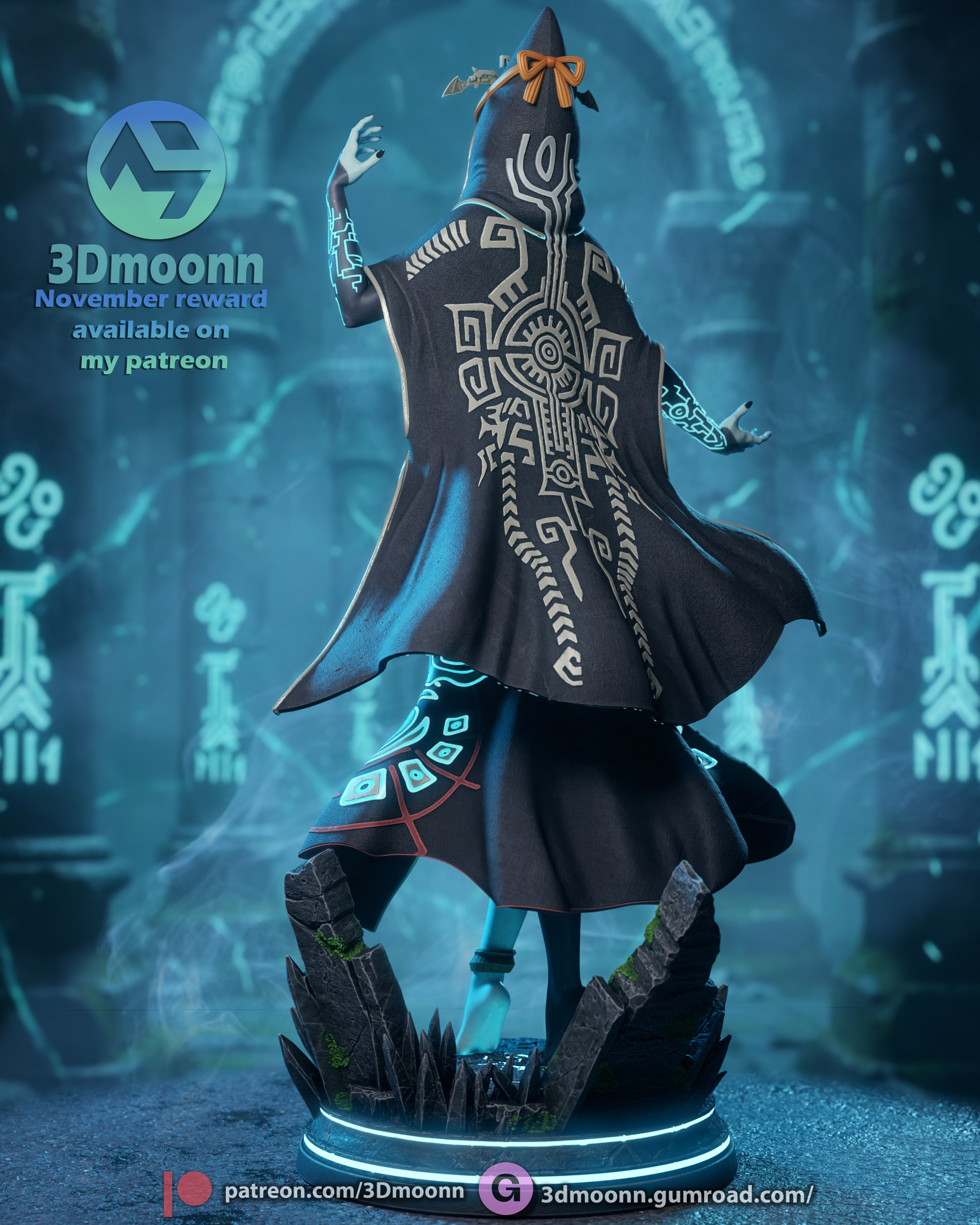 The Twilight Queen | Maximum Detailed 12K 3D printed figure