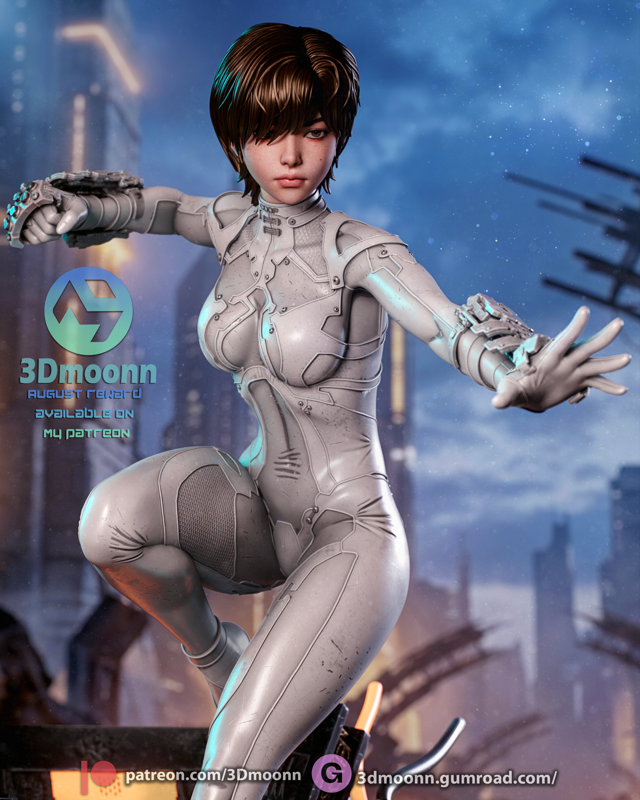 Blood Rain Evie Statue