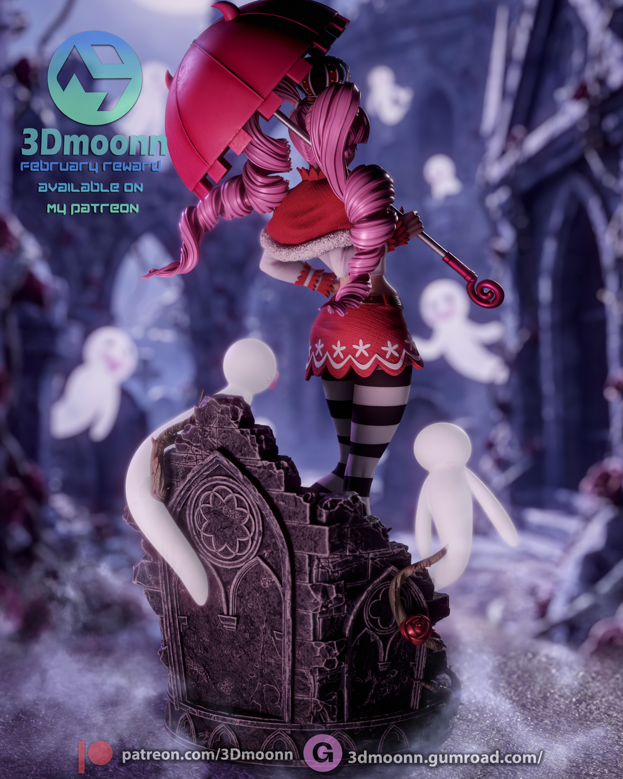 Hollow-Hollow Princess | Maximum Detailed 12K 3D printed figure
