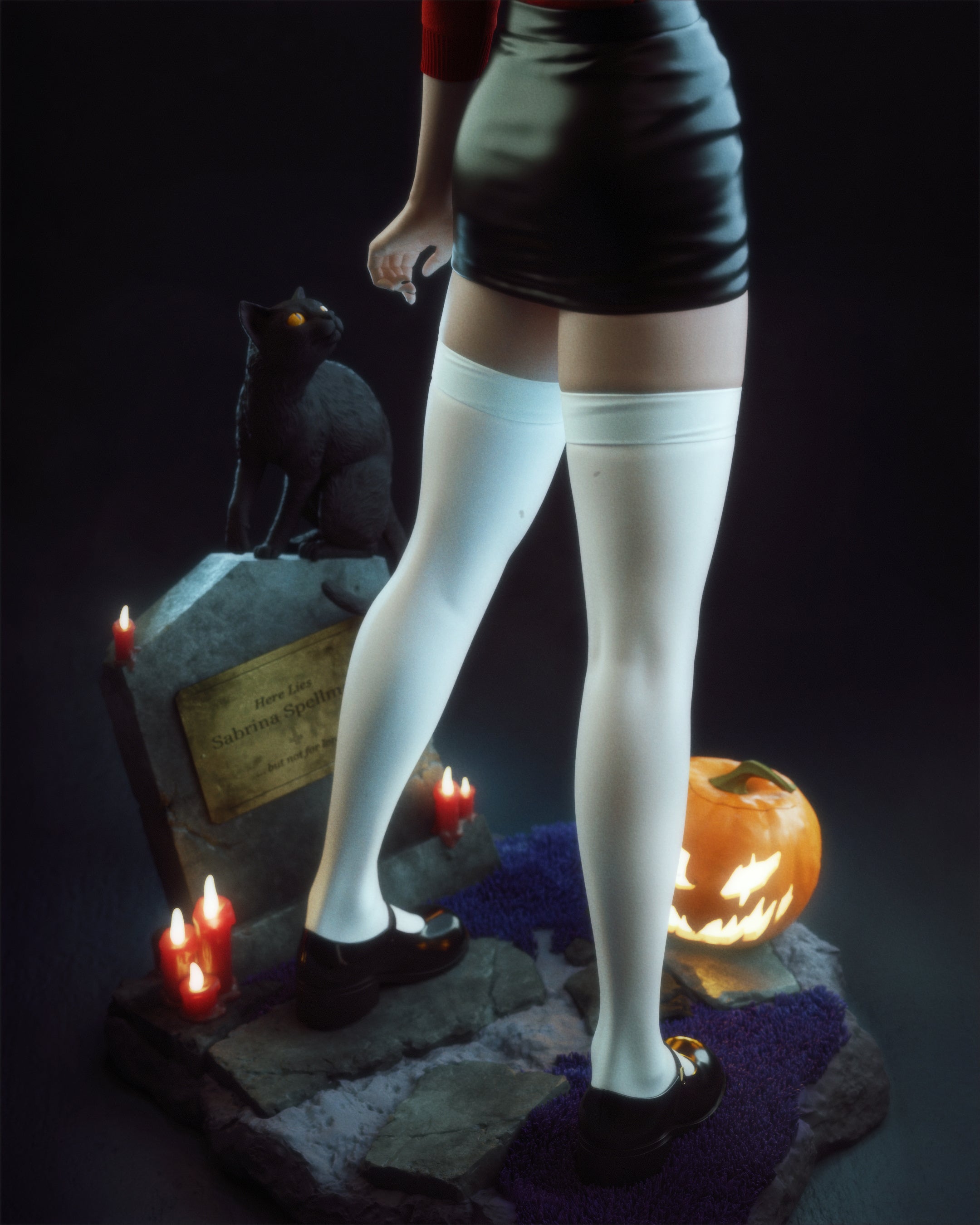 The Teenage Witch Statue