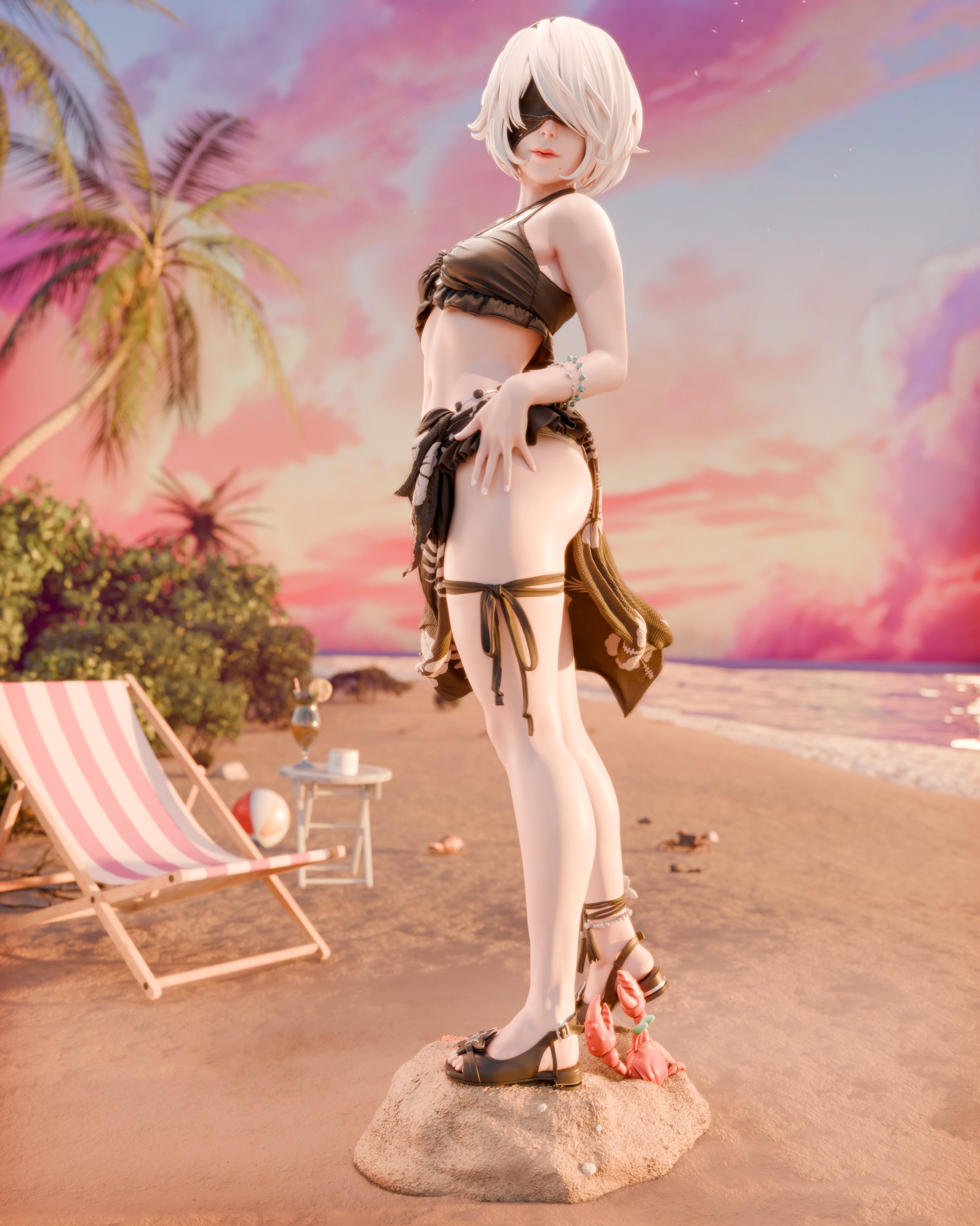 Pool Party 2B Statue