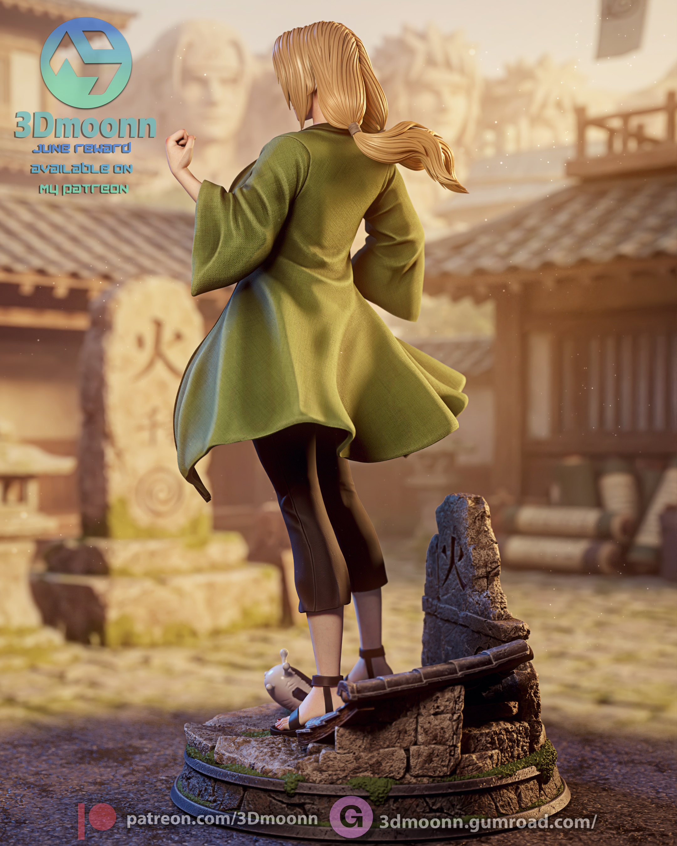 The Fifth Hokage Statue