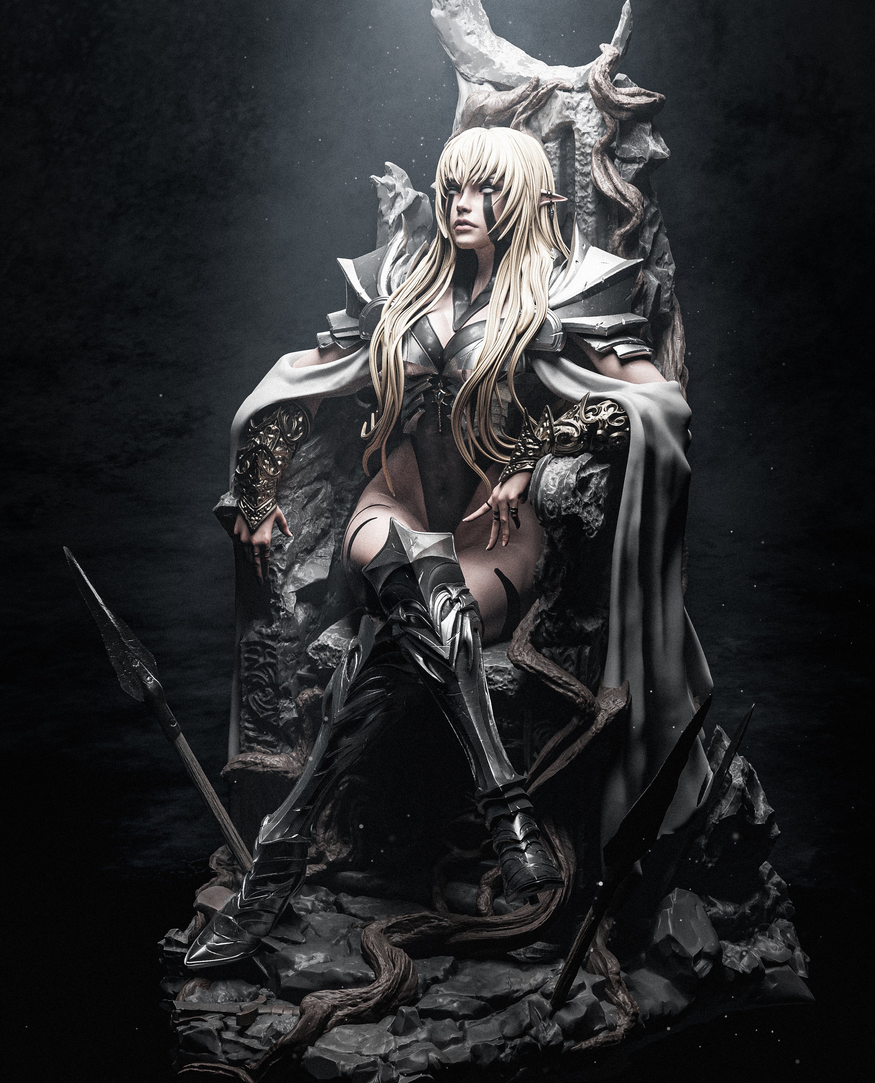 Dark Matriarch | Maximum Detailed 12K 3D printed figure