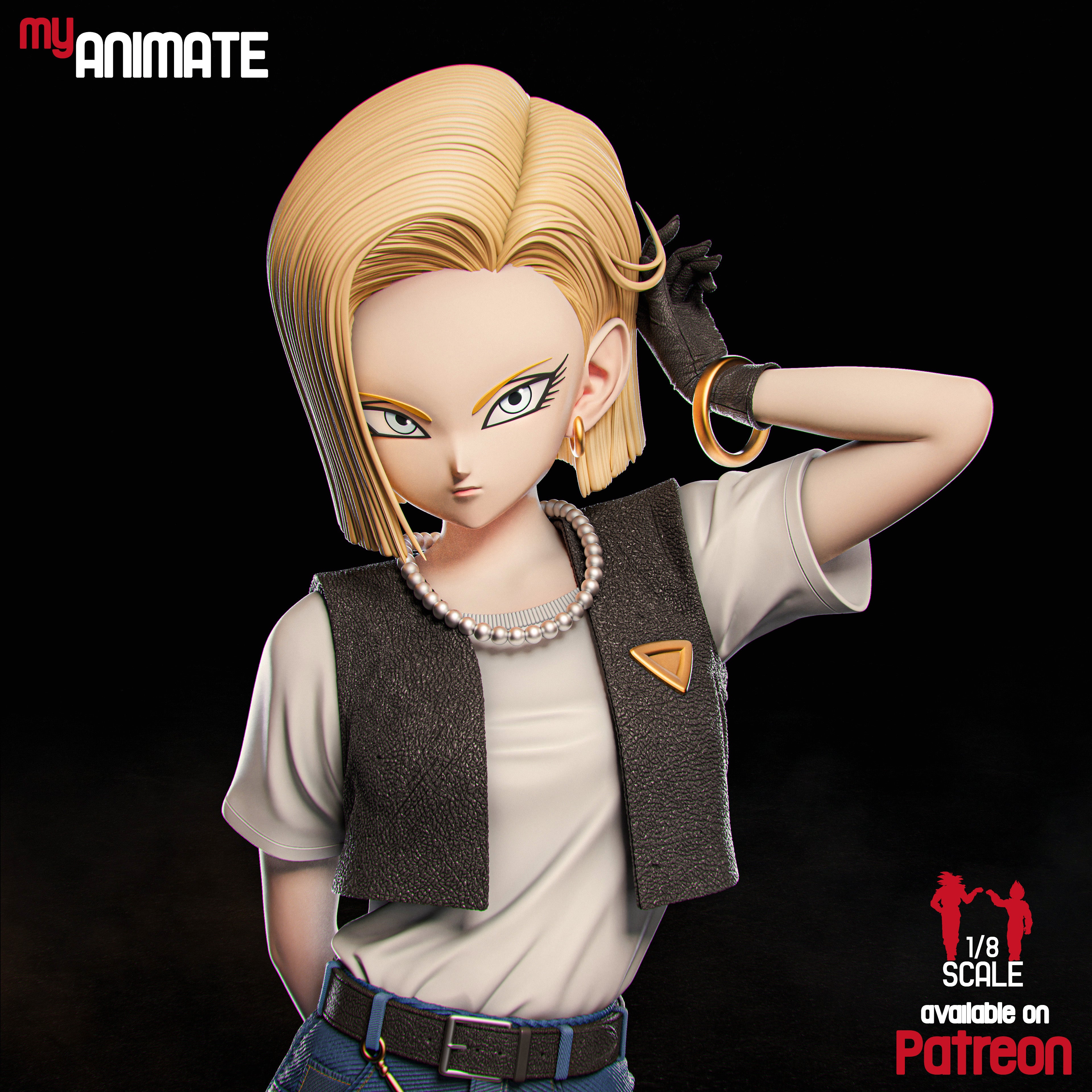 The Icy Android | Maximum Detailed 12K 3D Printed Figure