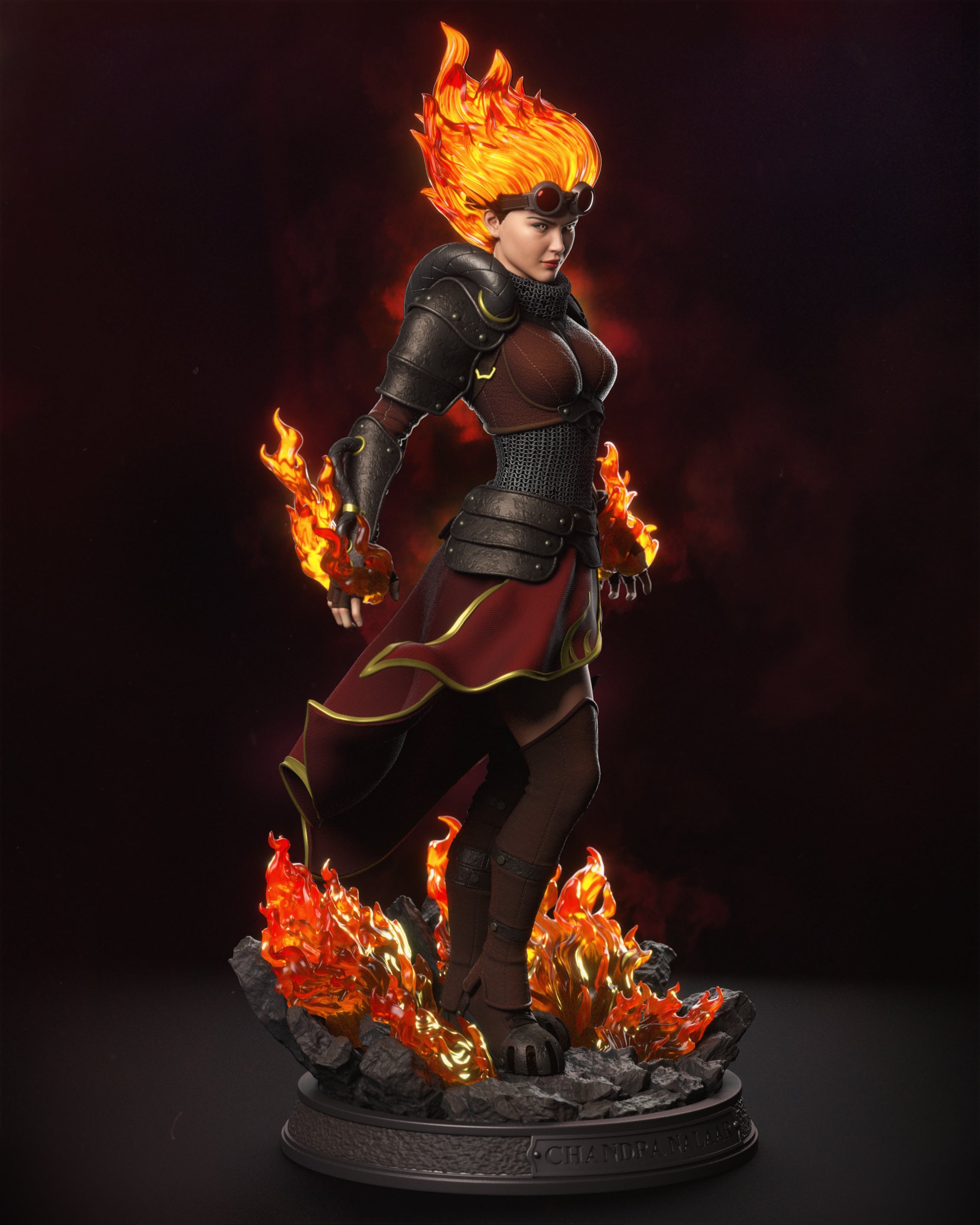 The Pyromancer Statue