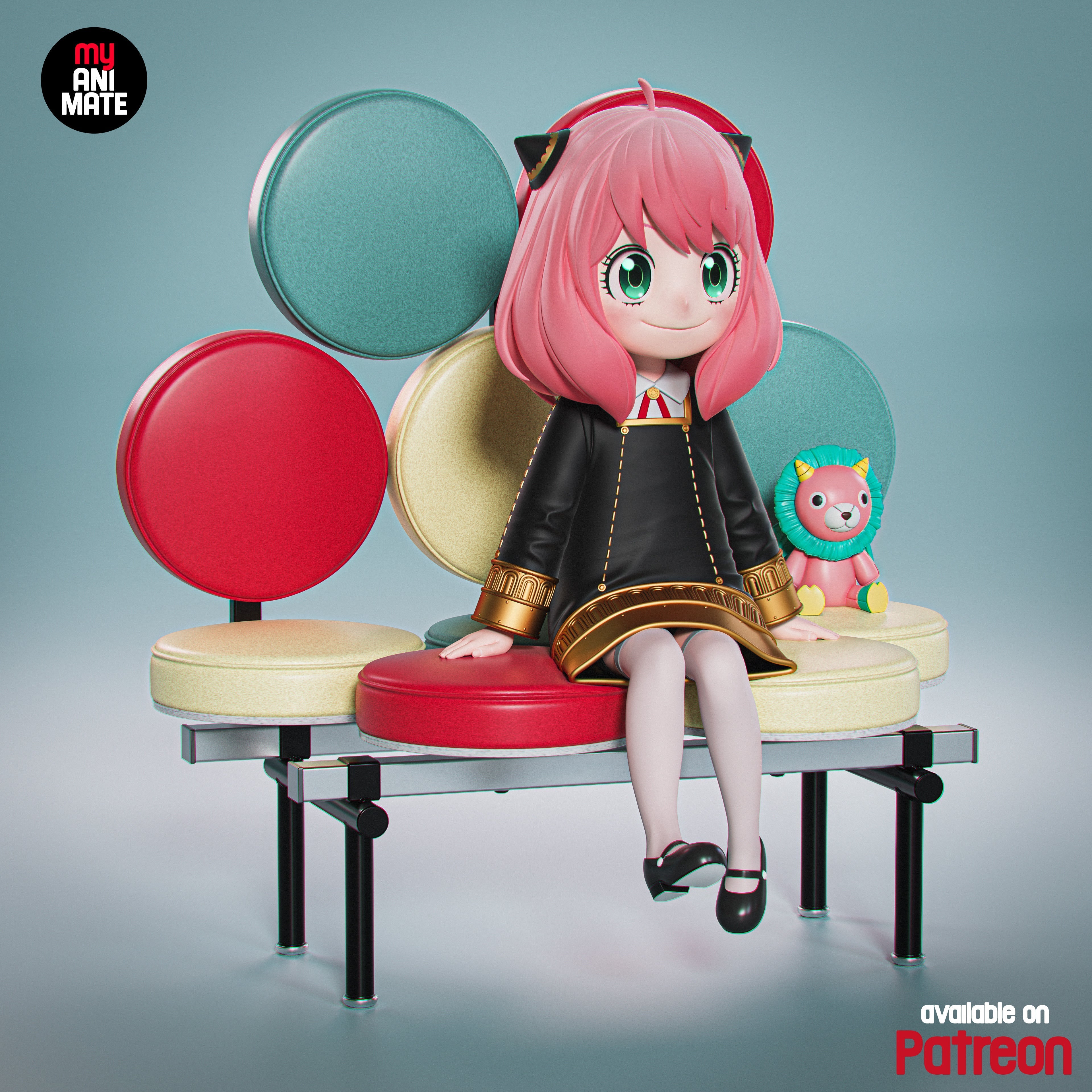 Pink Mischief Statue