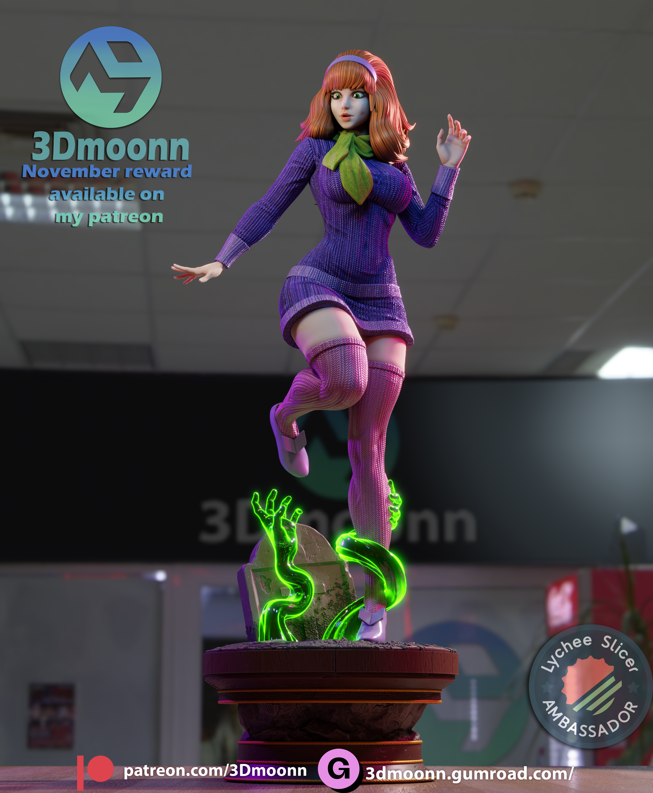 The Glamorous Sleuth | Maximum Detailed 12K 3D printed figure