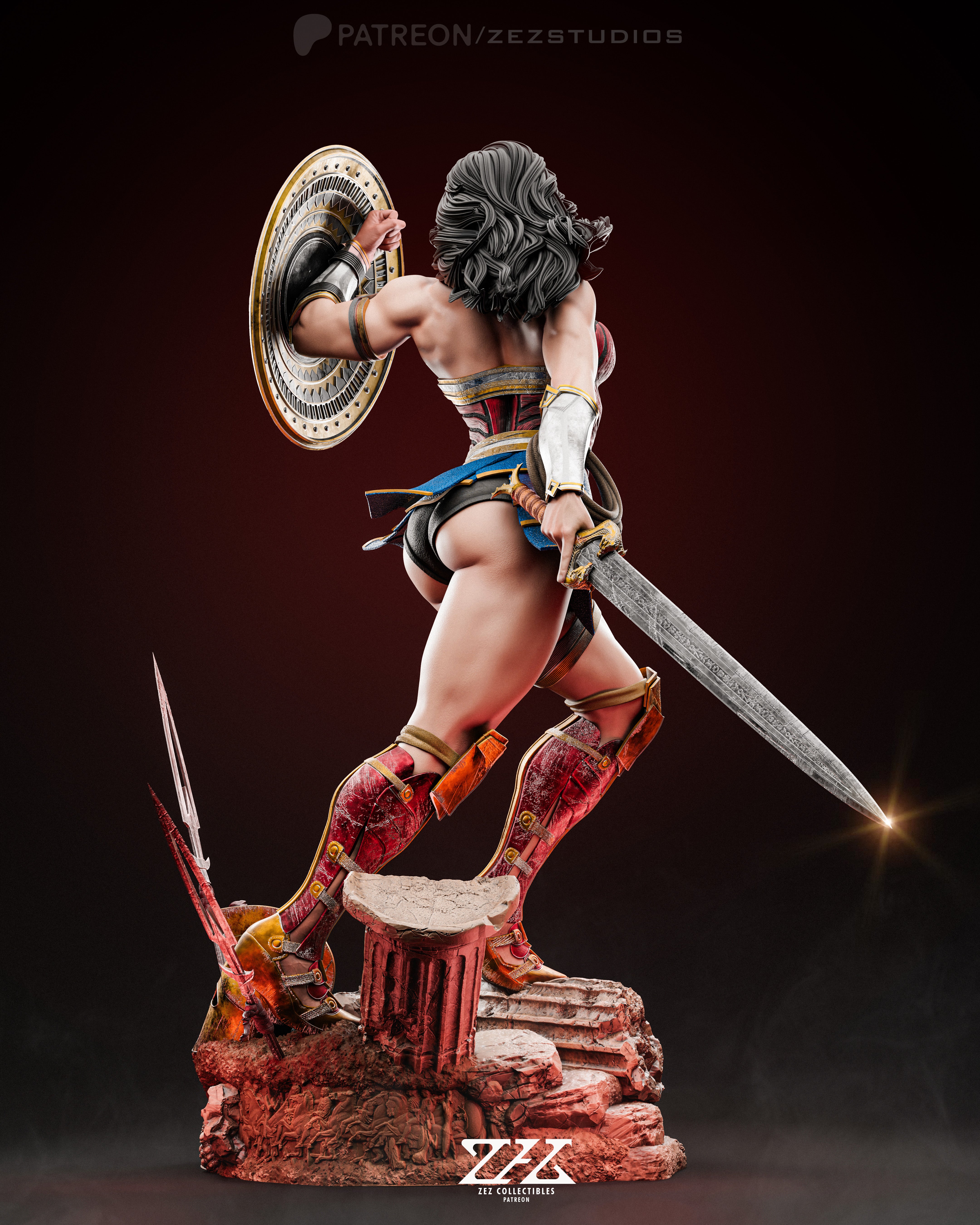 The Amazon Warrior | Maximum Detailed 12K 3D printed figure