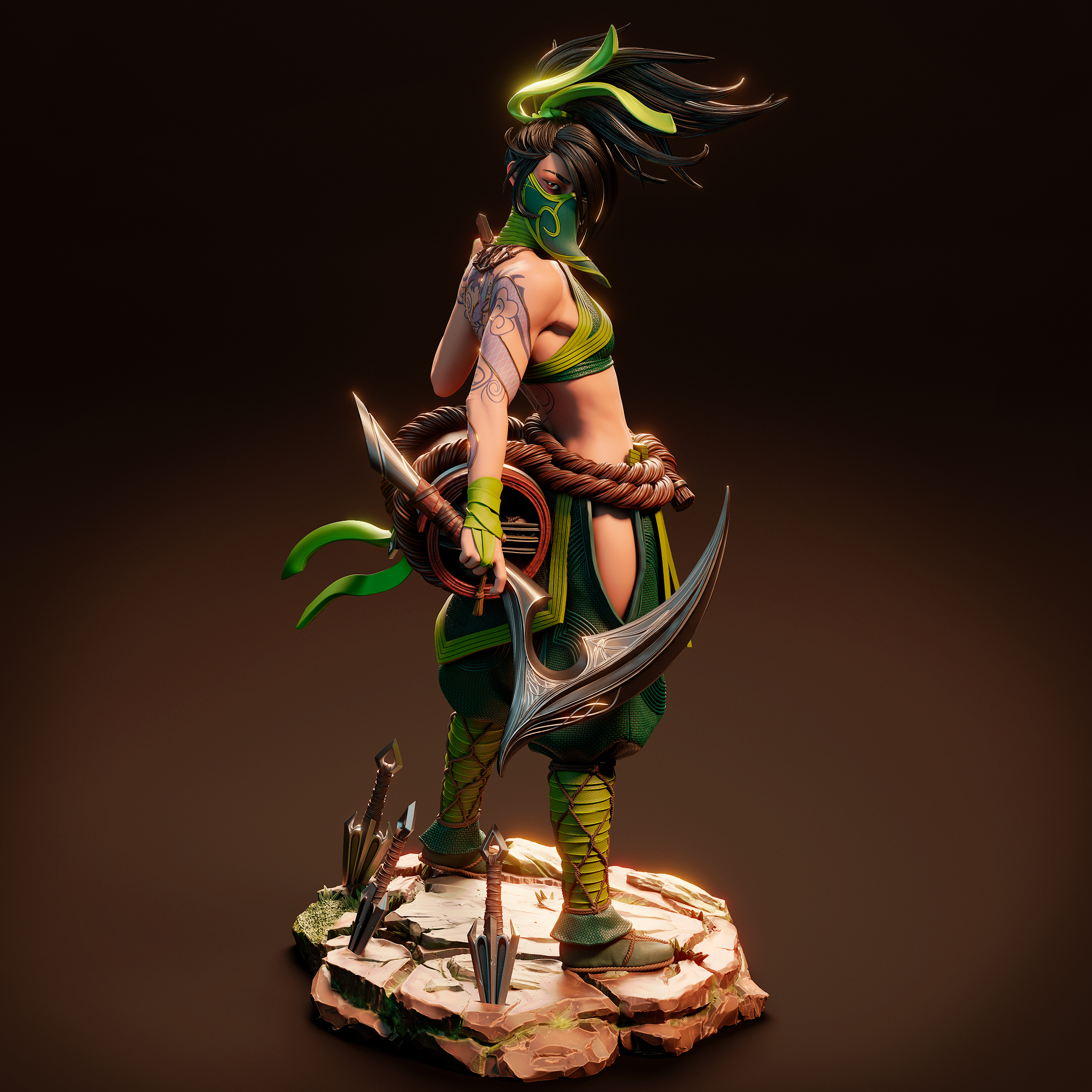 The Rogue Assassin | Maximum Detailed 12K 3D printed figure