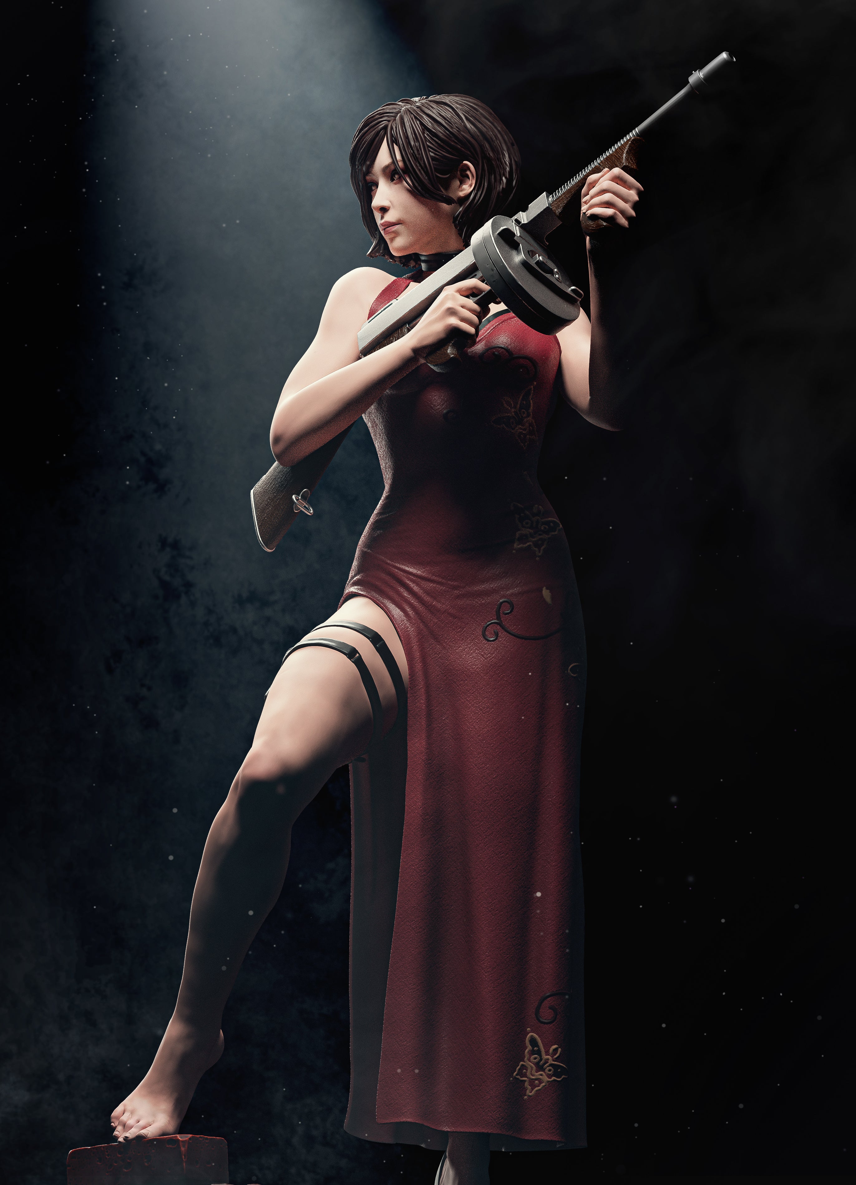 The Scarlet Spy | Maximum Detailed 12K 3D printed figure